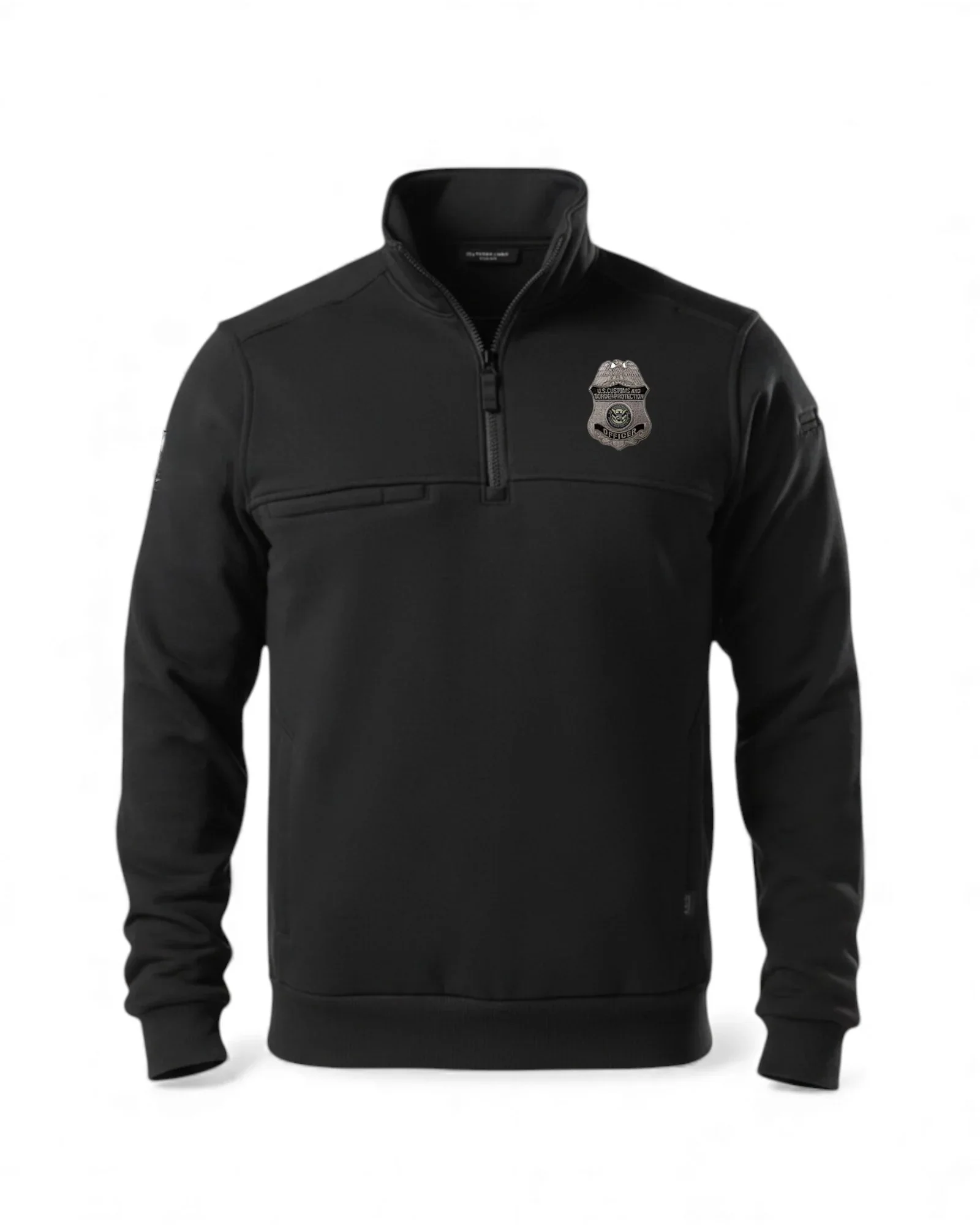 5.11 CBP OFFICER JOB SHIRT 1/4 ZIP 2.0-72534-BLACK - Image 4