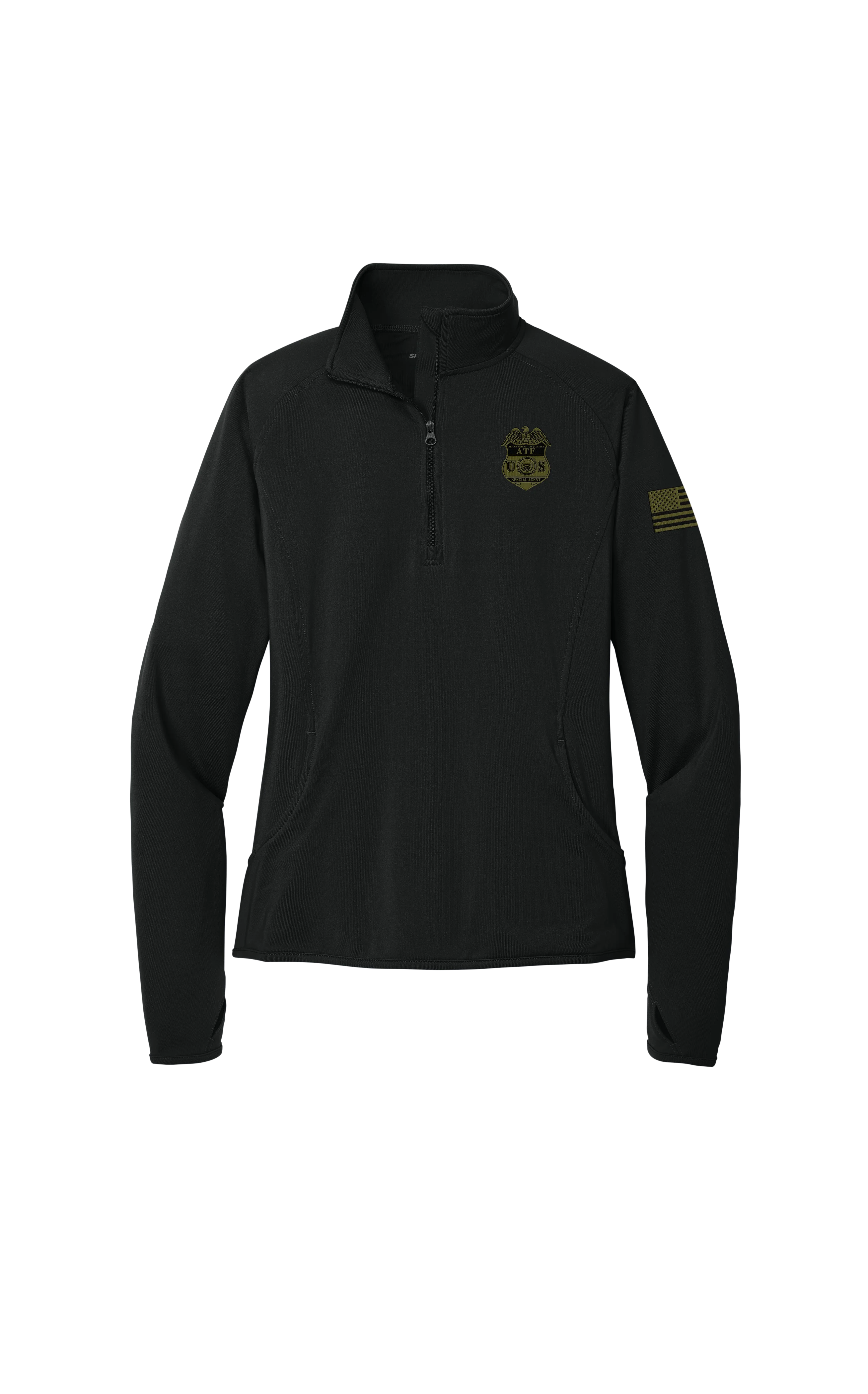ATF LST850 BLACK WOMEN'S 1/4 ZIP PULLOVER