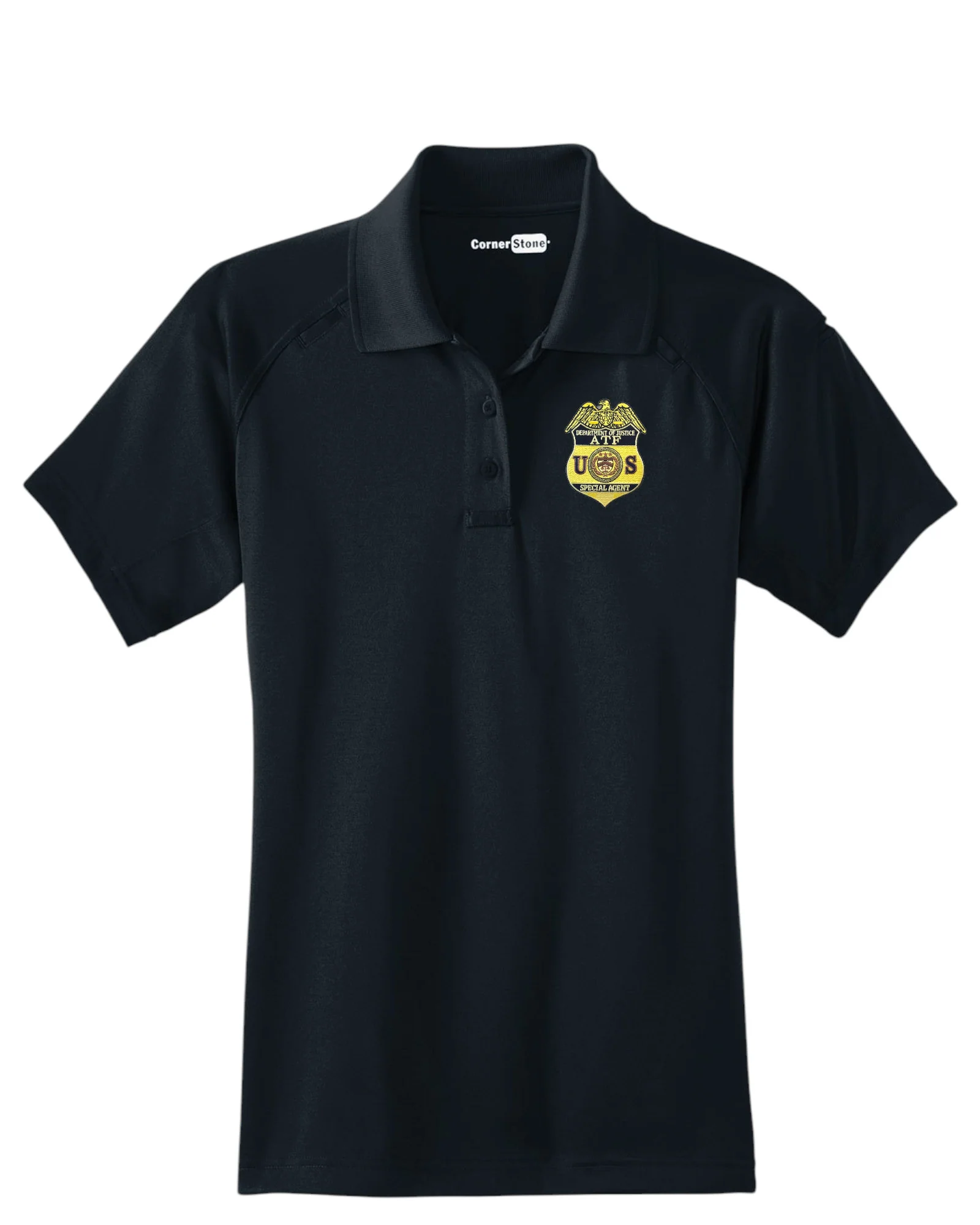 WOMEN'S ATF S/A BADGE TACTICAL POLO-CS411 - Image 2