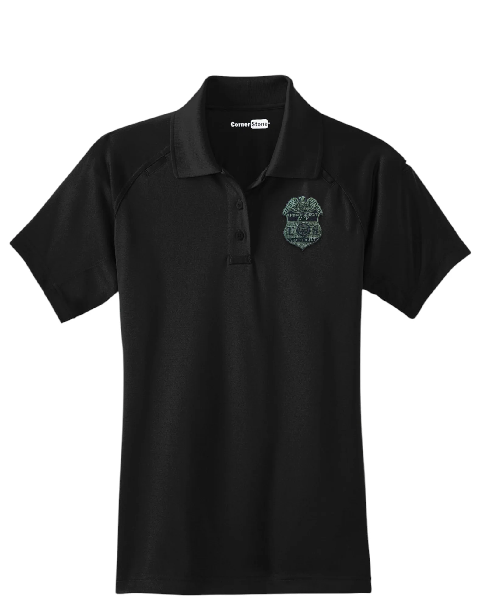 WOMEN'S ATF S/A BADGE TACTICAL POLO-CS411 - Image 3