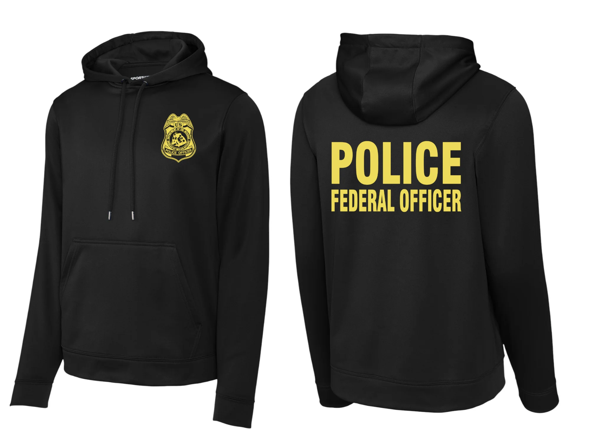 BIA POLICE OFFICER RAID WICKING HOODIE-F244 - Image 2