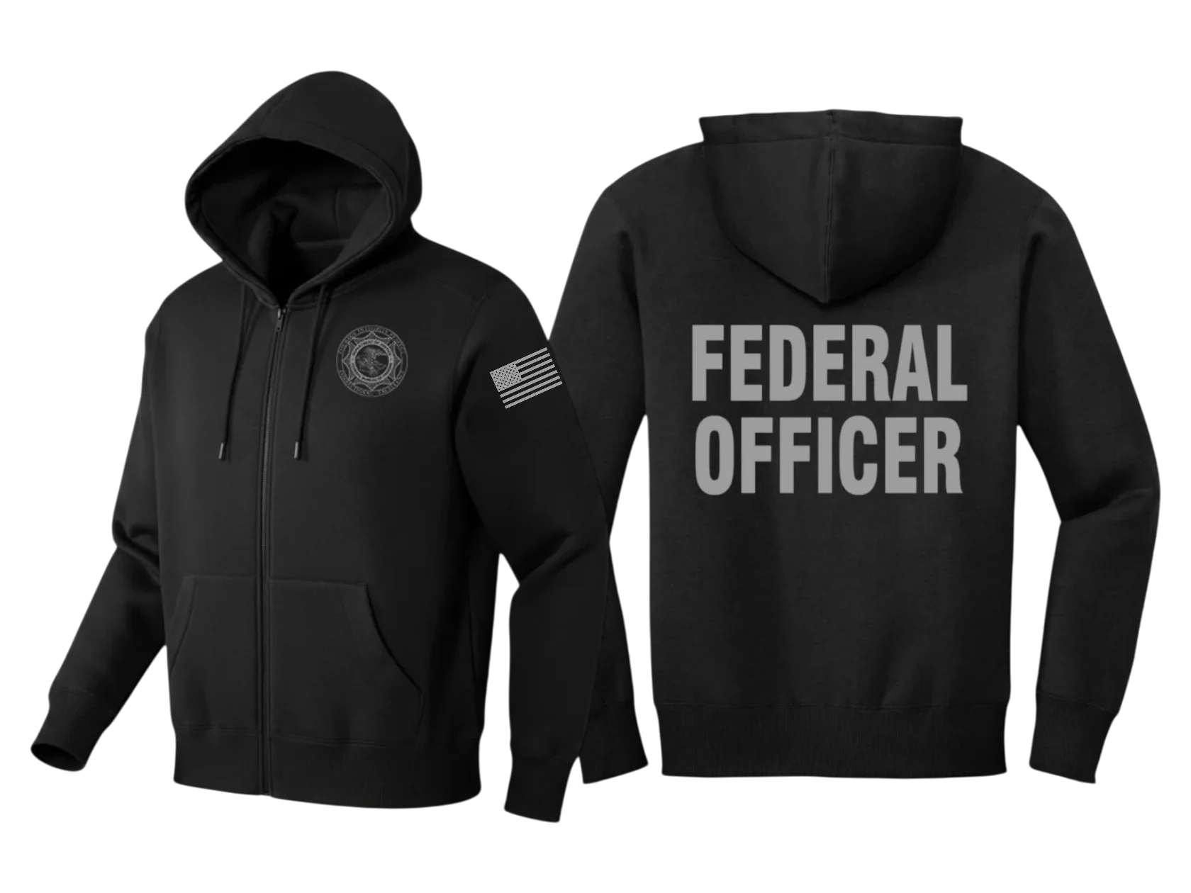 BOP FULL ZIP HOODED SWEATSHIRT-DT1103 - Image 2
