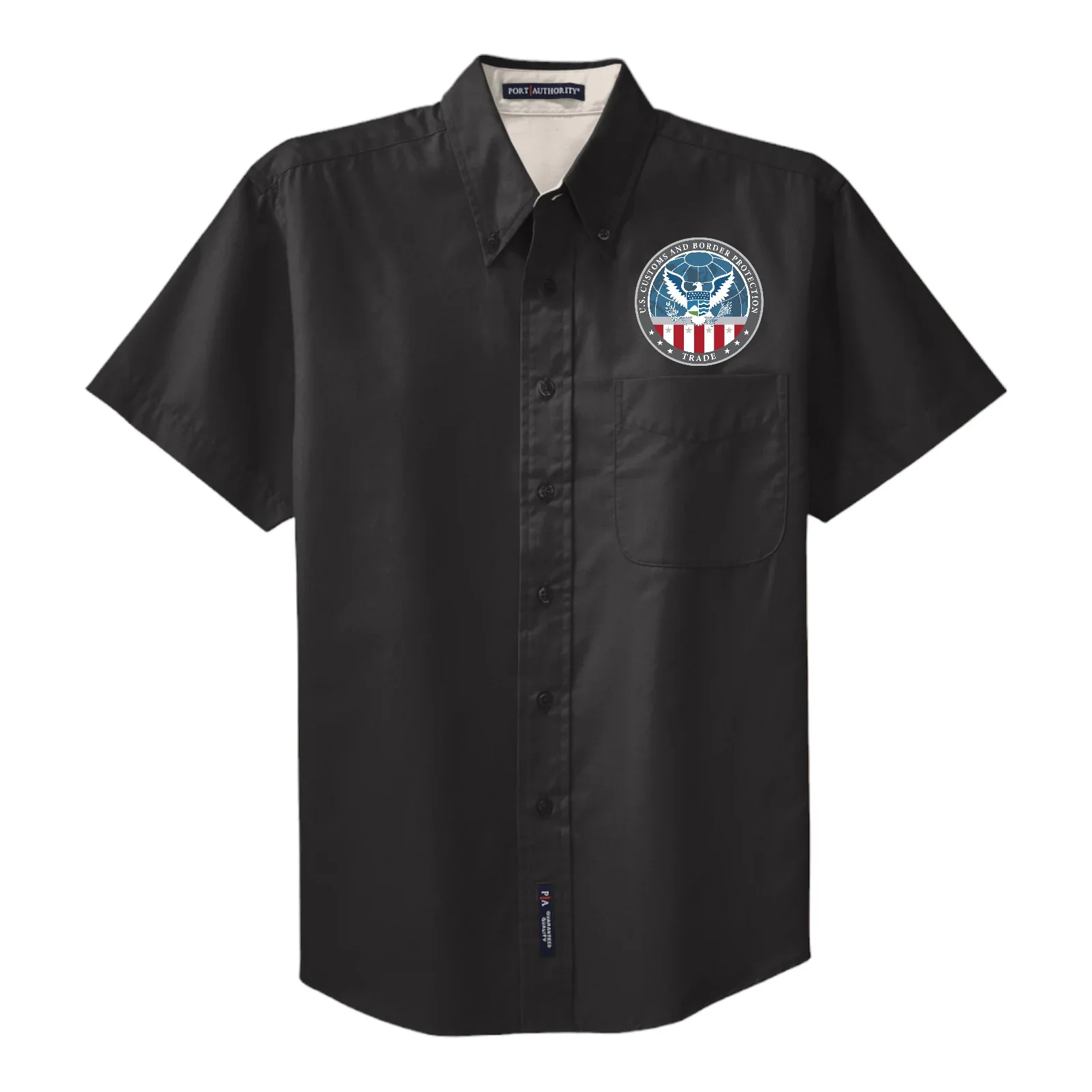 MEN'S CBP OFFICE OF TRADE SHORT SLEEVE TWILL BUTTON UP DRESS SHIRT-S508 - Image 26