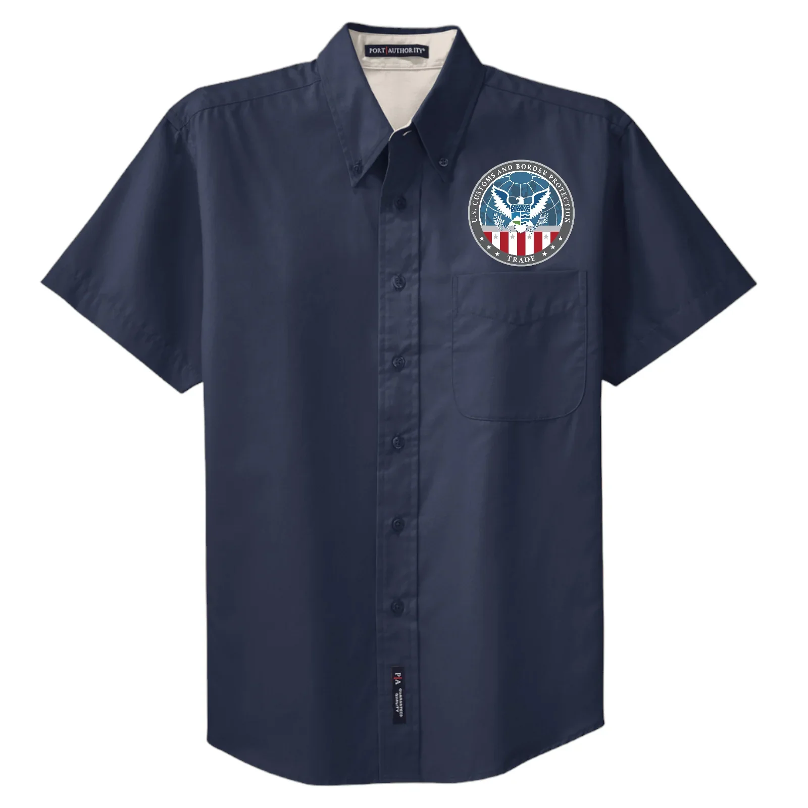 MEN'S CBP OFFICE OF TRADE SHORT SLEEVE TWILL BUTTON UP DRESS SHIRT-S508 - Image 30