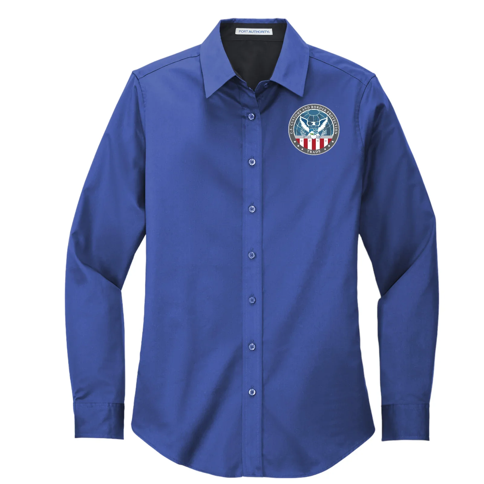WOMEN'S CBP OFFICE OF TRADE LONGSLEEVE TWILL BUTTON UP DRESS SHIRT-L608 - Image 24