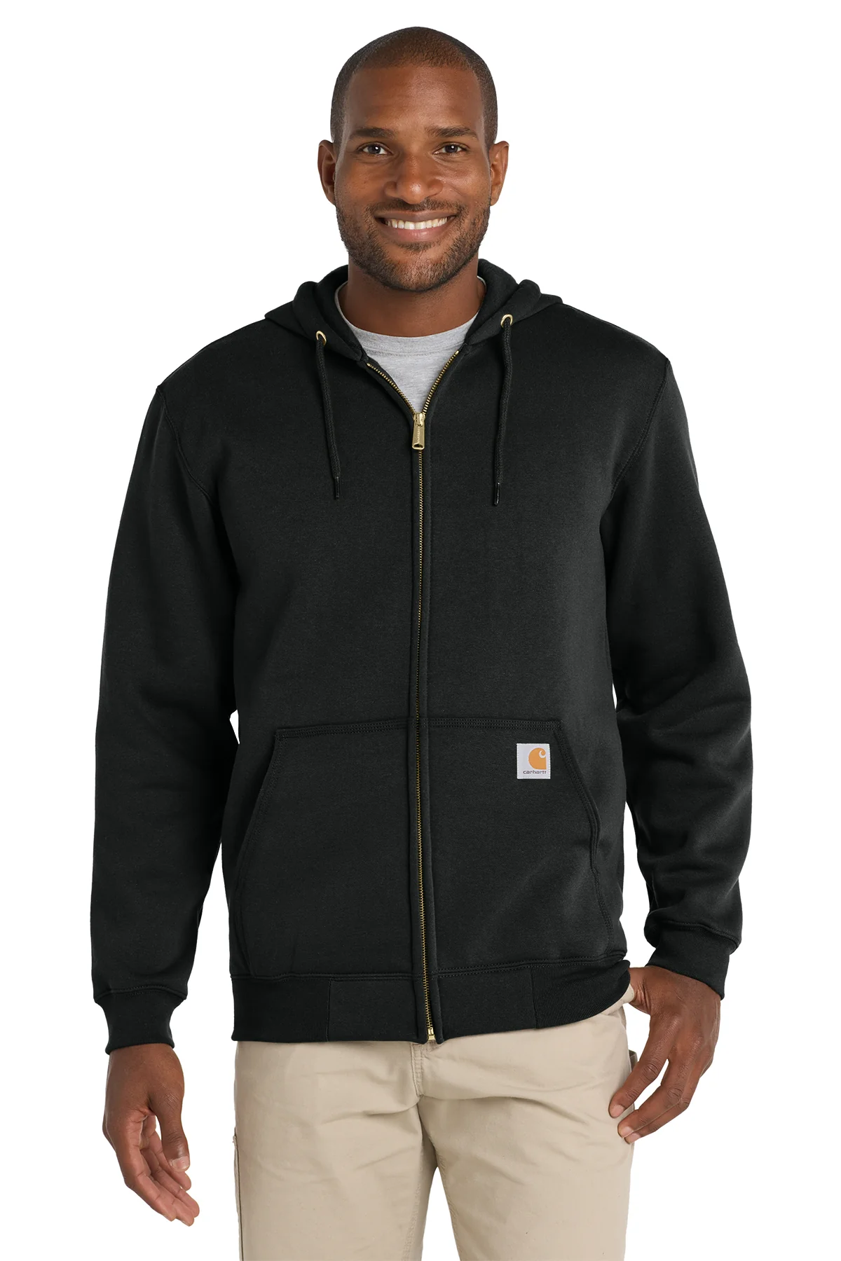 CTK122 Carhartt Midweight Hooded Zip-Front Sweatshirt - Image 3
