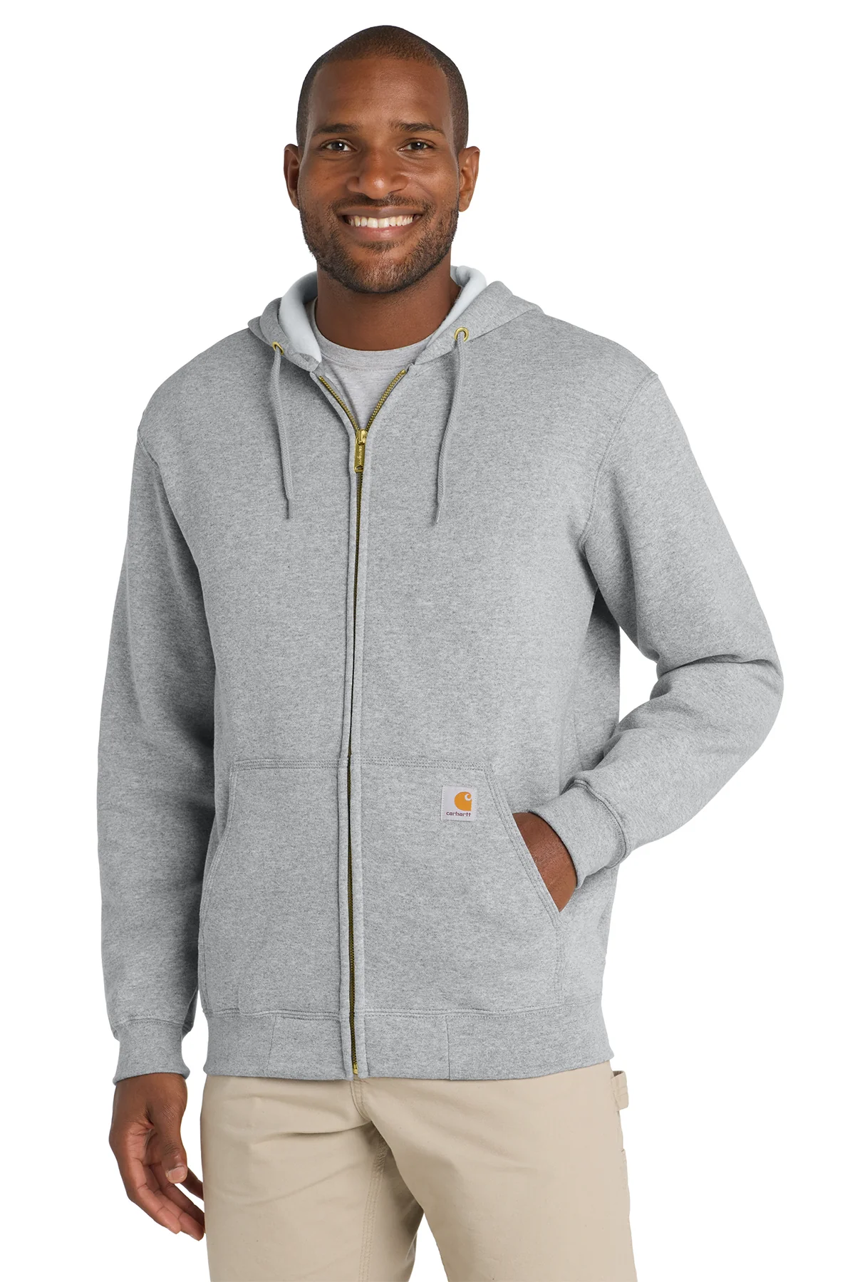 CTK122 Carhartt Midweight Hooded Zip-Front Sweatshirt - Image 5