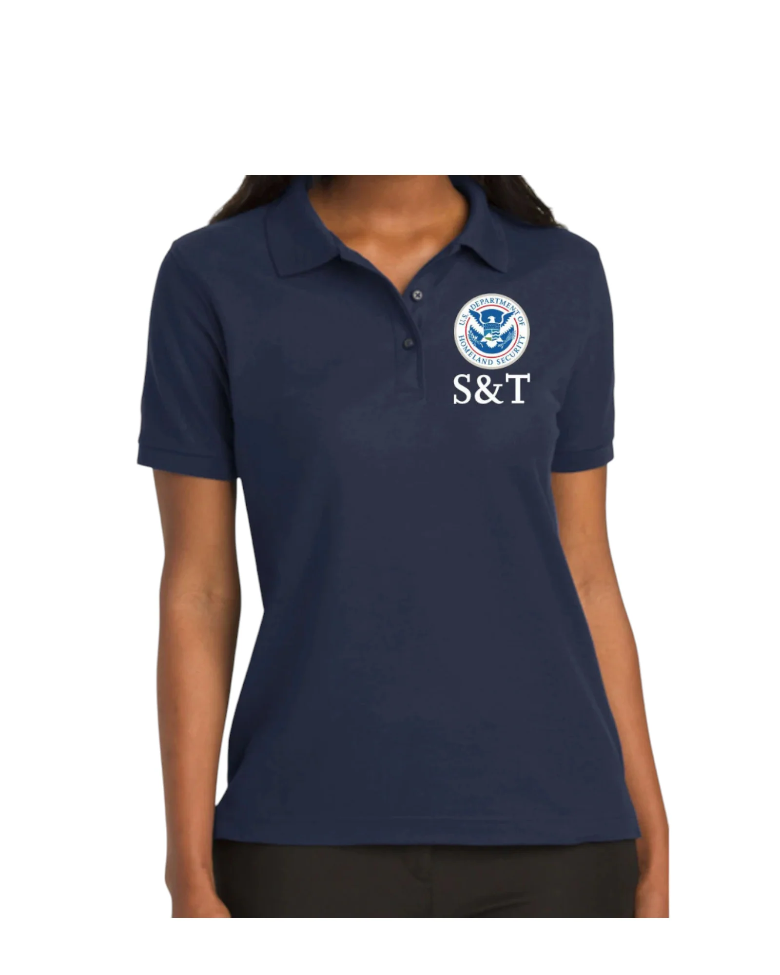 WOMEN'S DHS SEAL SCIENCE & TECHNOLOGY (S&T) PORT AUTHORITY POLO - L500