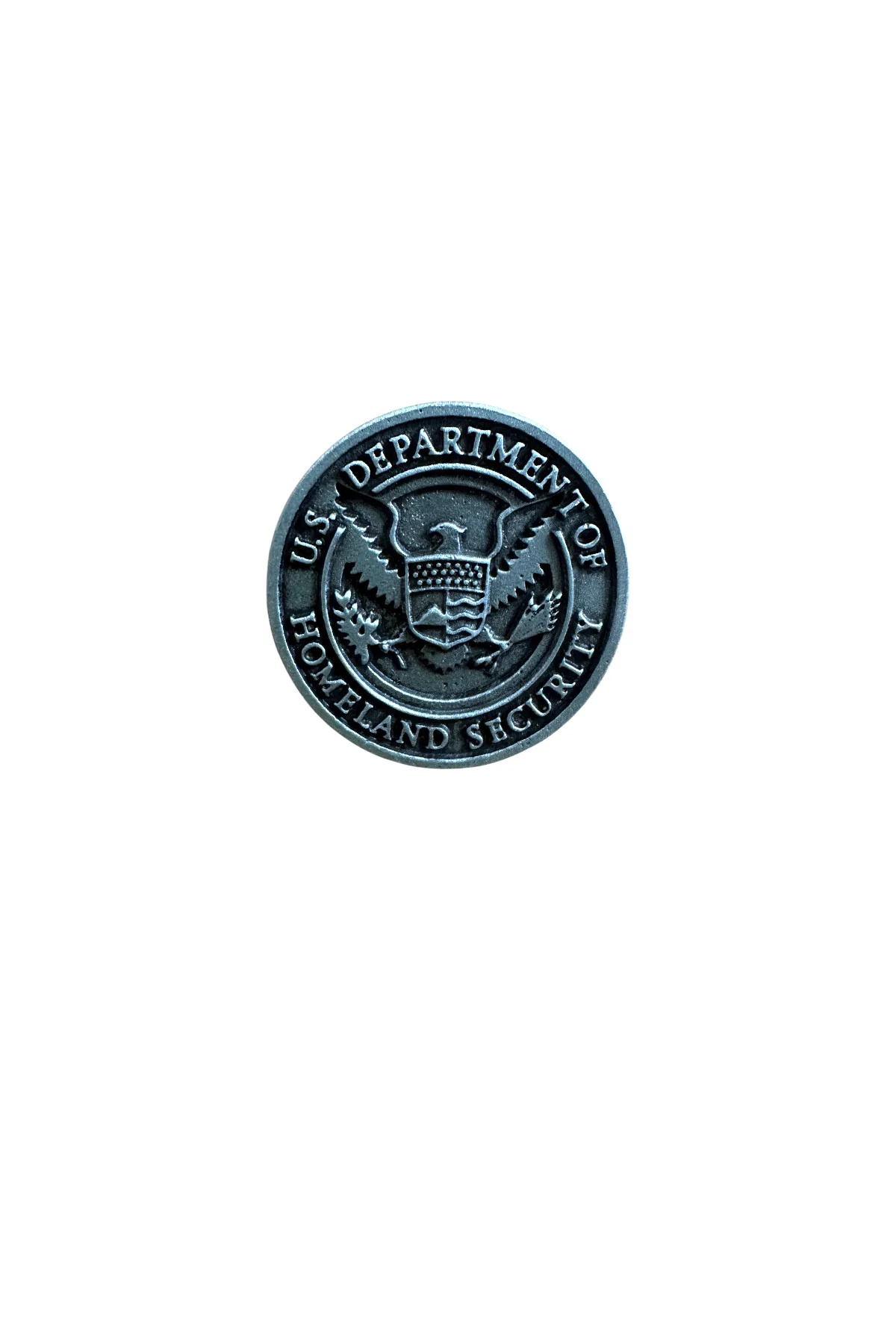 DHS SEAL PEWTER LAPEL PIN