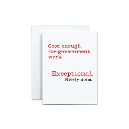 Exceptional Nicely Done Card