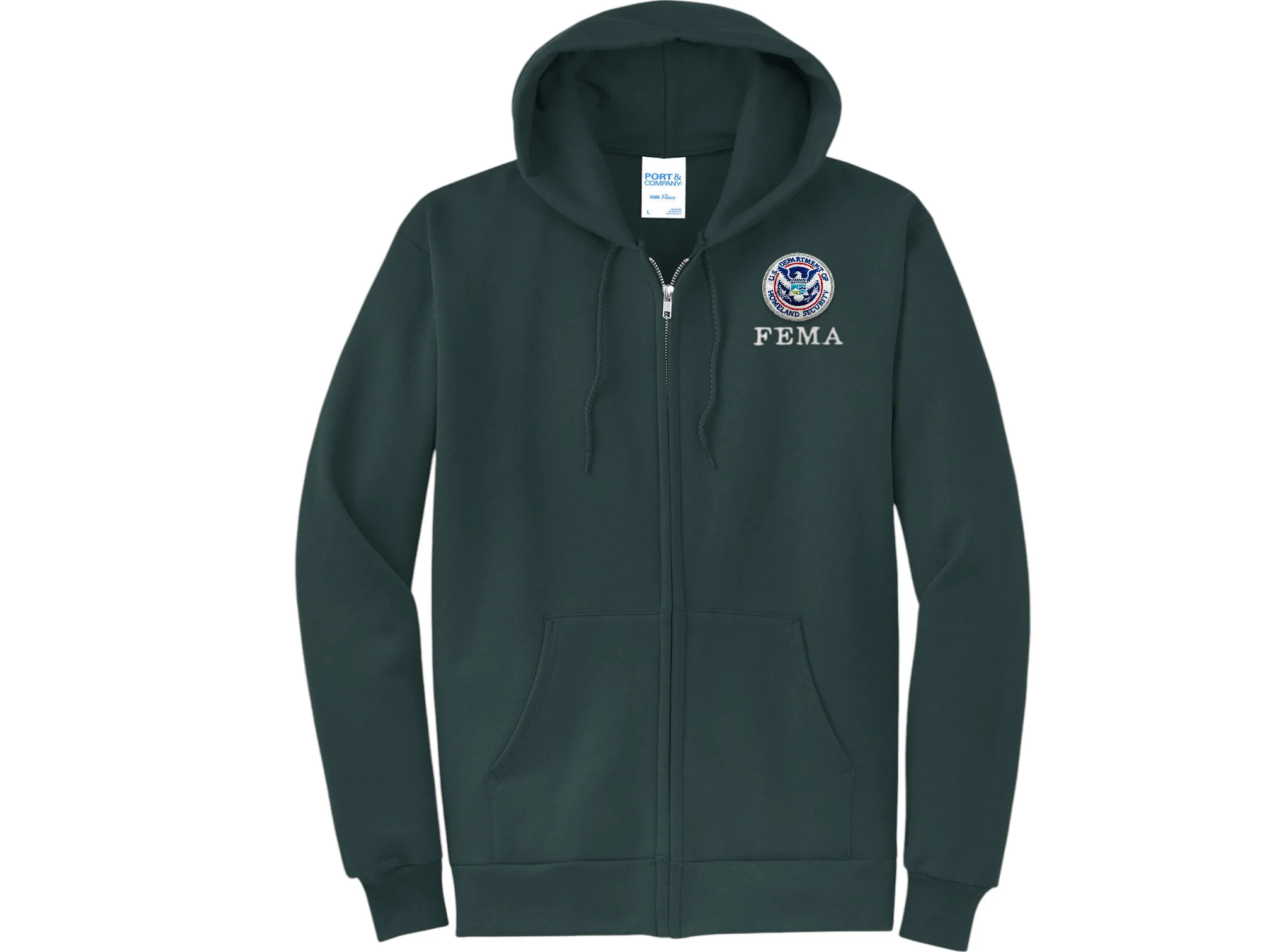 FEMA FULL ZIP HOODED SWEATSHIRT-PC78ZH - Image 4