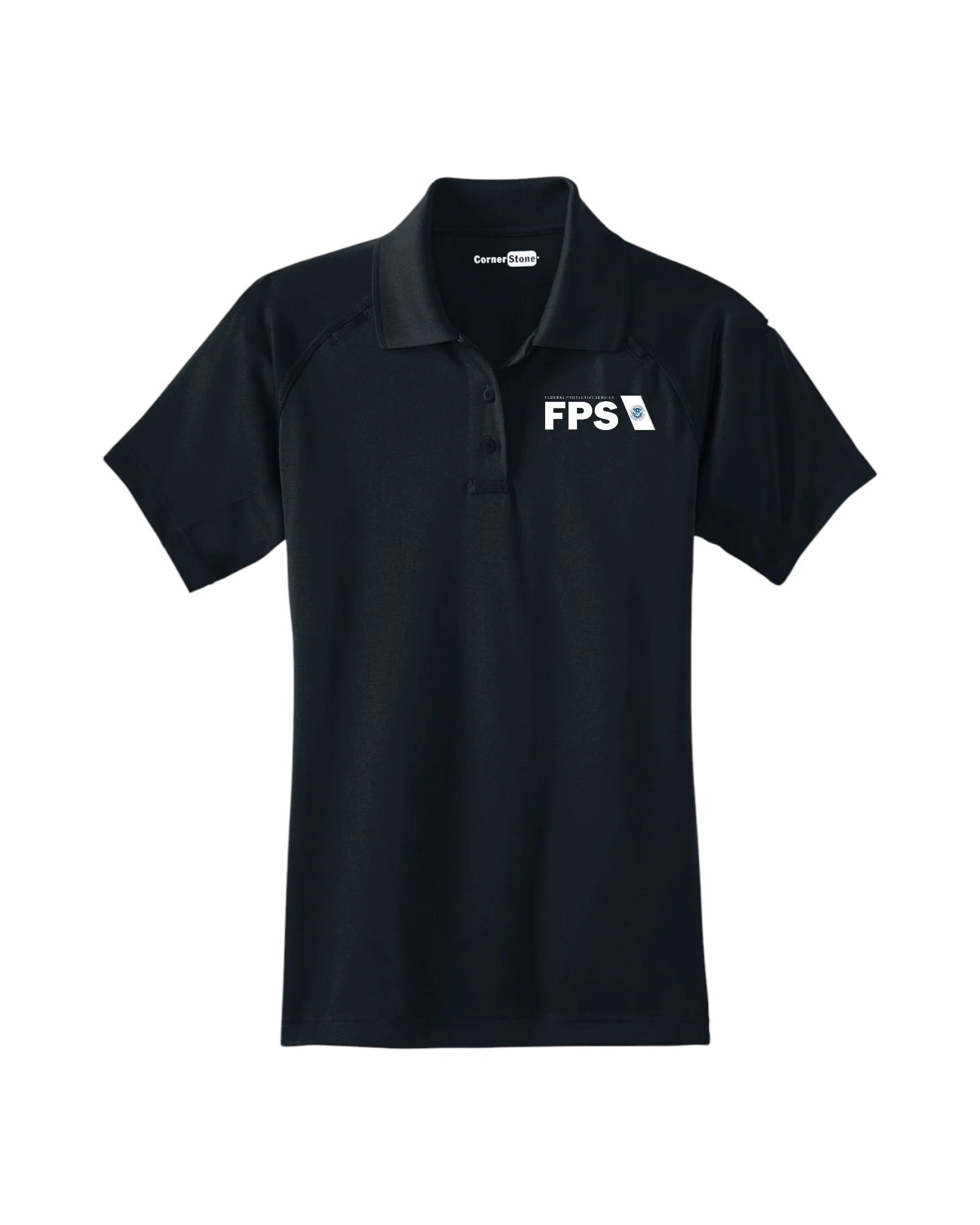 WOMEN'S FPS PRINTED CORNERSTONE PERFORMANCE TACTICAL POLO-CS411