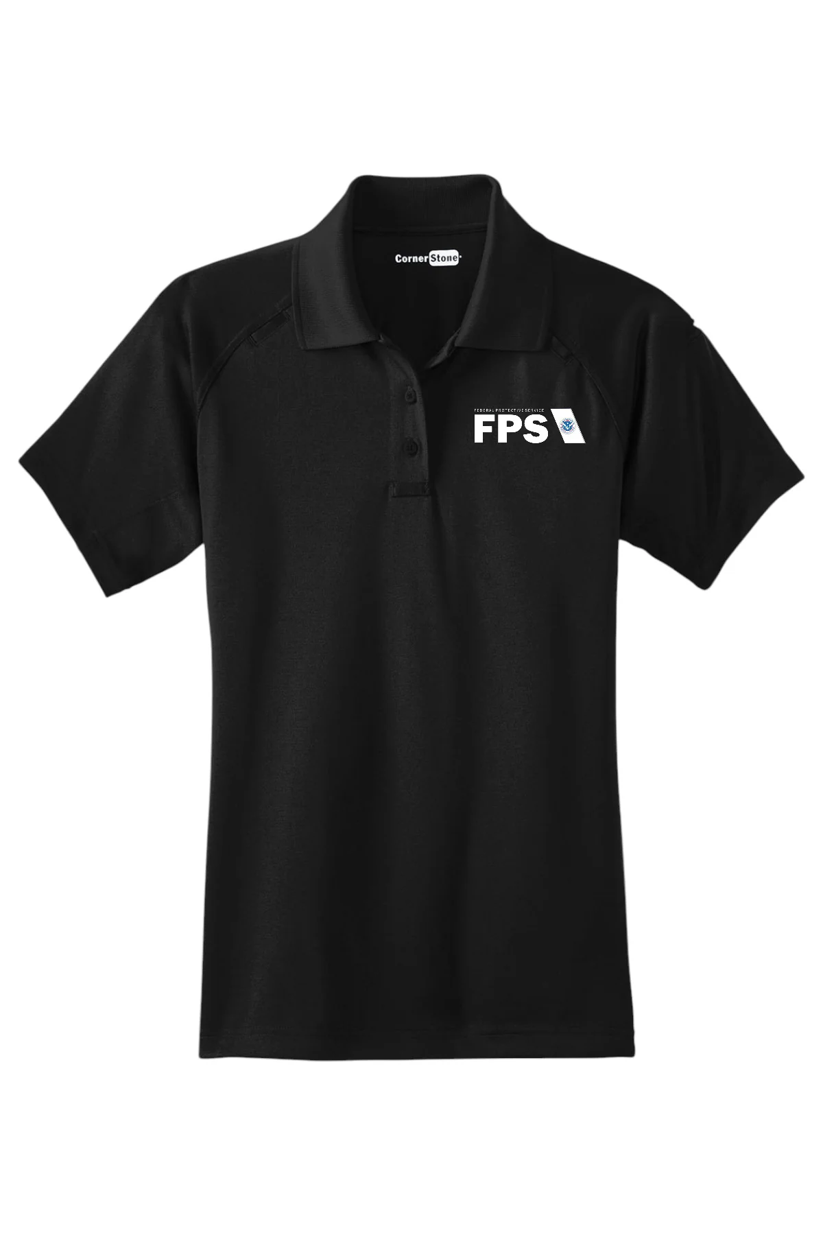 WOMEN'S FPS PRINTED CORNERSTONE PERFORMANCE TACTICAL POLO-CS411 - Image 2
