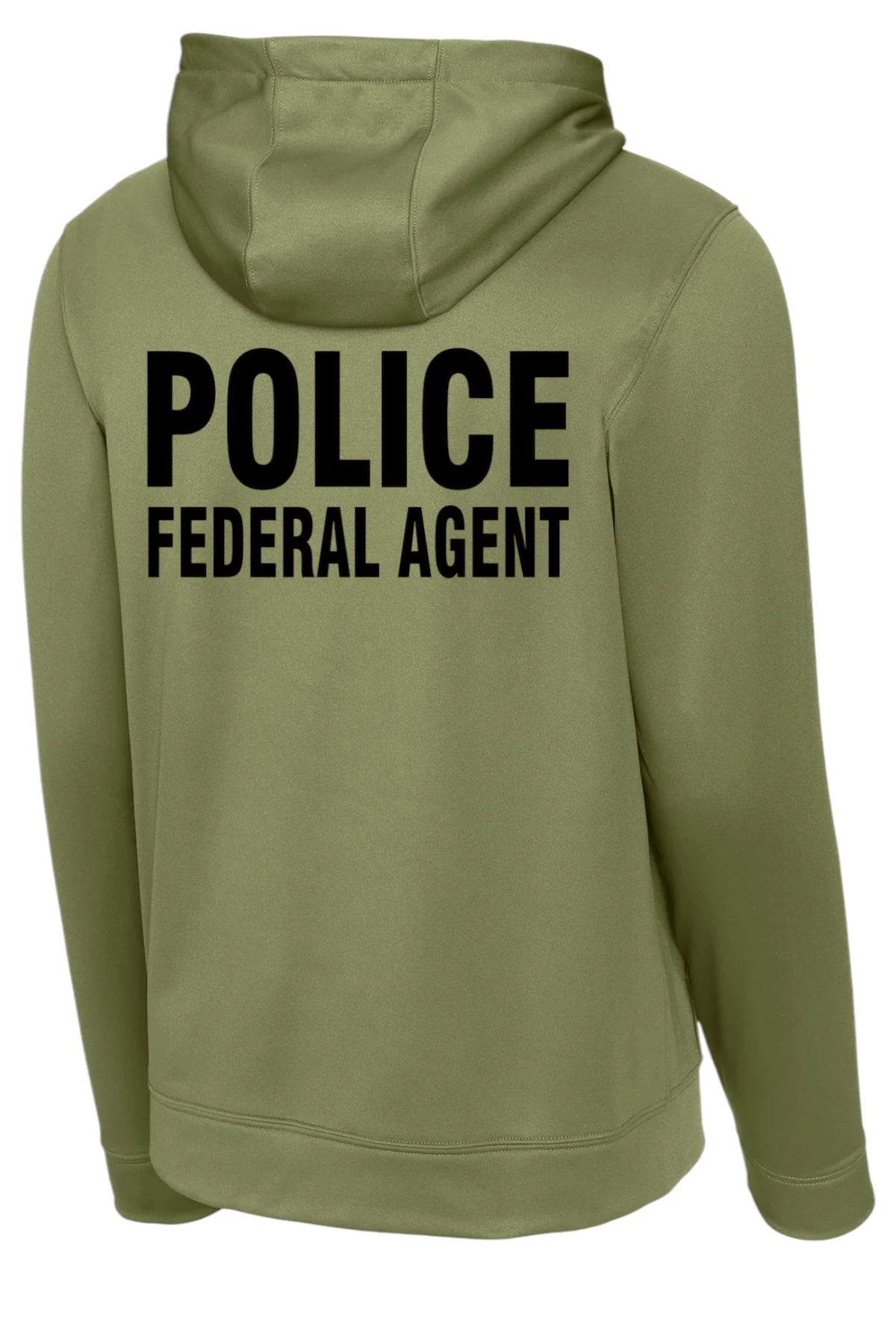 FWS S/A WICKING HOODIE-OD/BLACK-F244 - Image 2