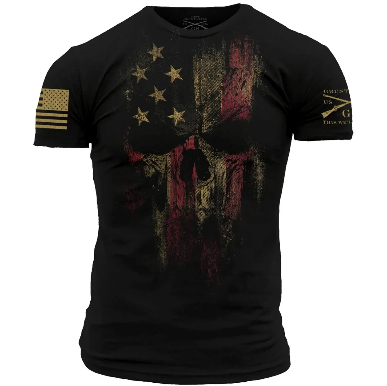 GRUNT STYLE AMERICAN REAPER T-SHIRT - BLACK