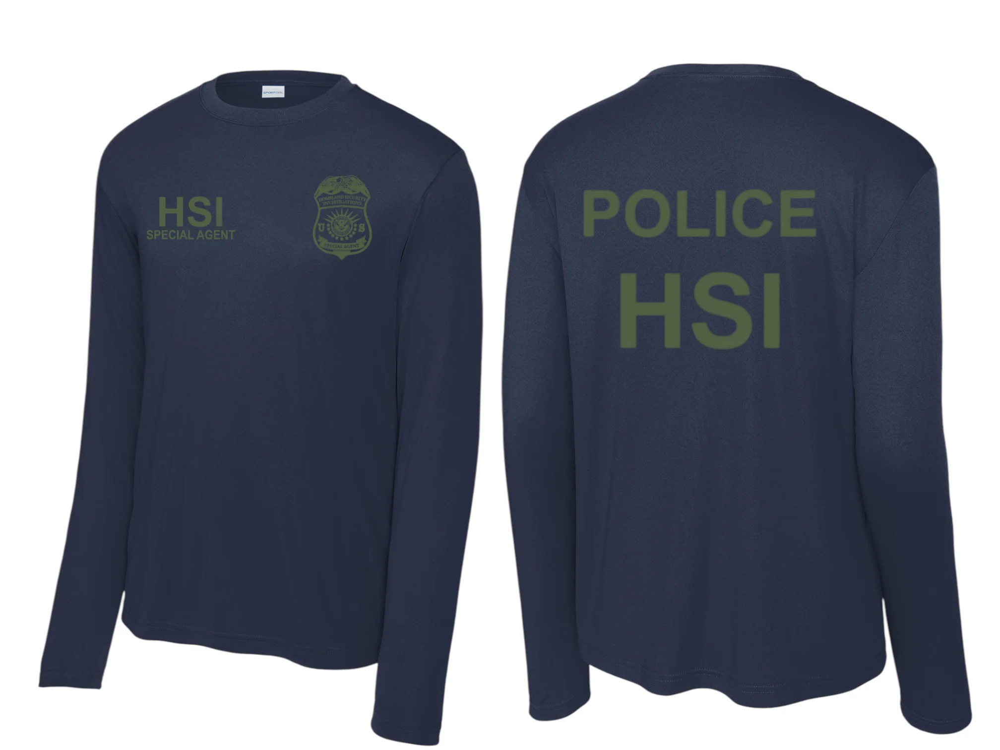 HSI SPECIAL AGENT LONGSLEEVE WICKING RAID TSHIRT-ST350LS - Image 3