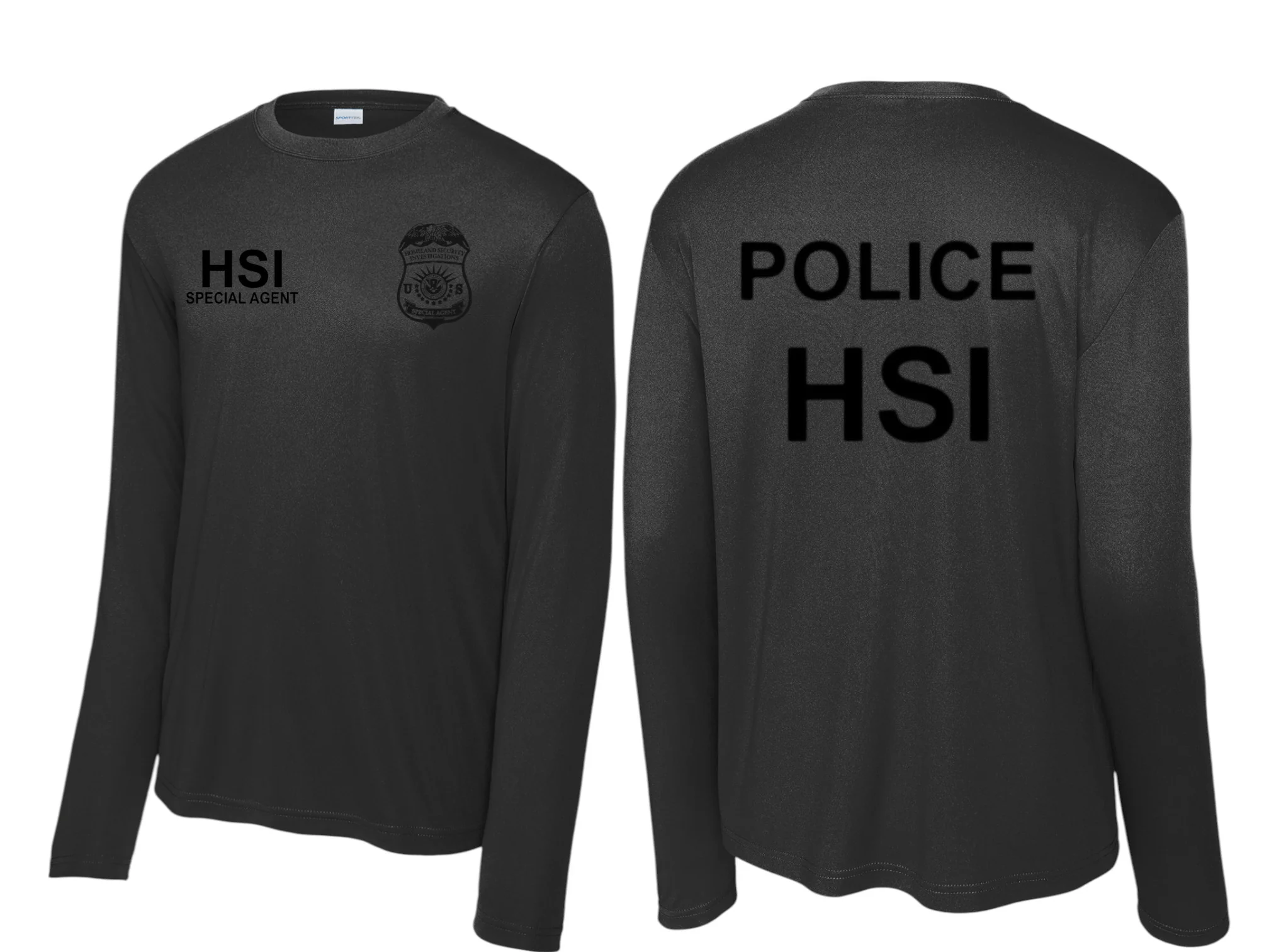 HSI SPECIAL AGENT LONGSLEEVE WICKING RAID TSHIRT-ST350LS - Image 8