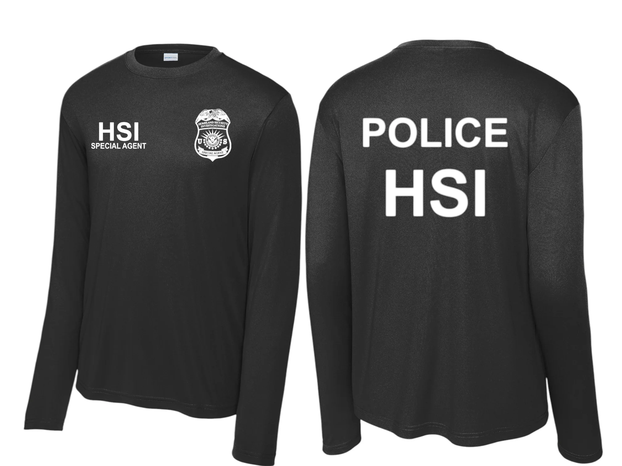 HSI SPECIAL AGENT LONGSLEEVE WICKING RAID TSHIRT-ST350LS - Image 9