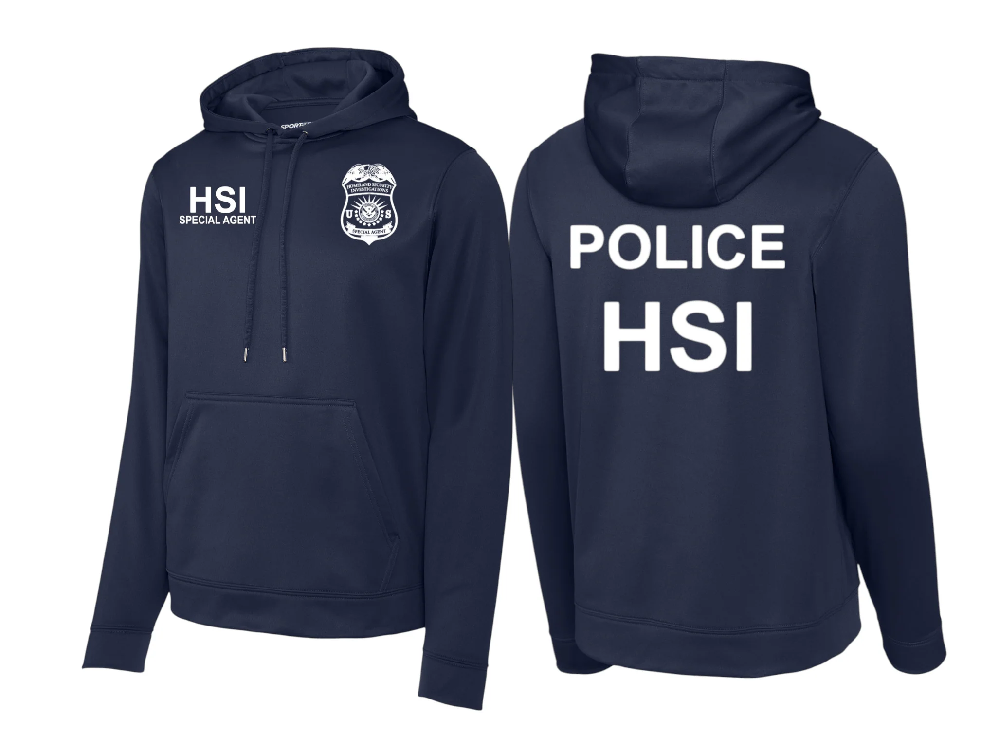 HSI SPECIAL AGENT RAID WICKING HOODED SWEATSHIRT-F244 - Image 6