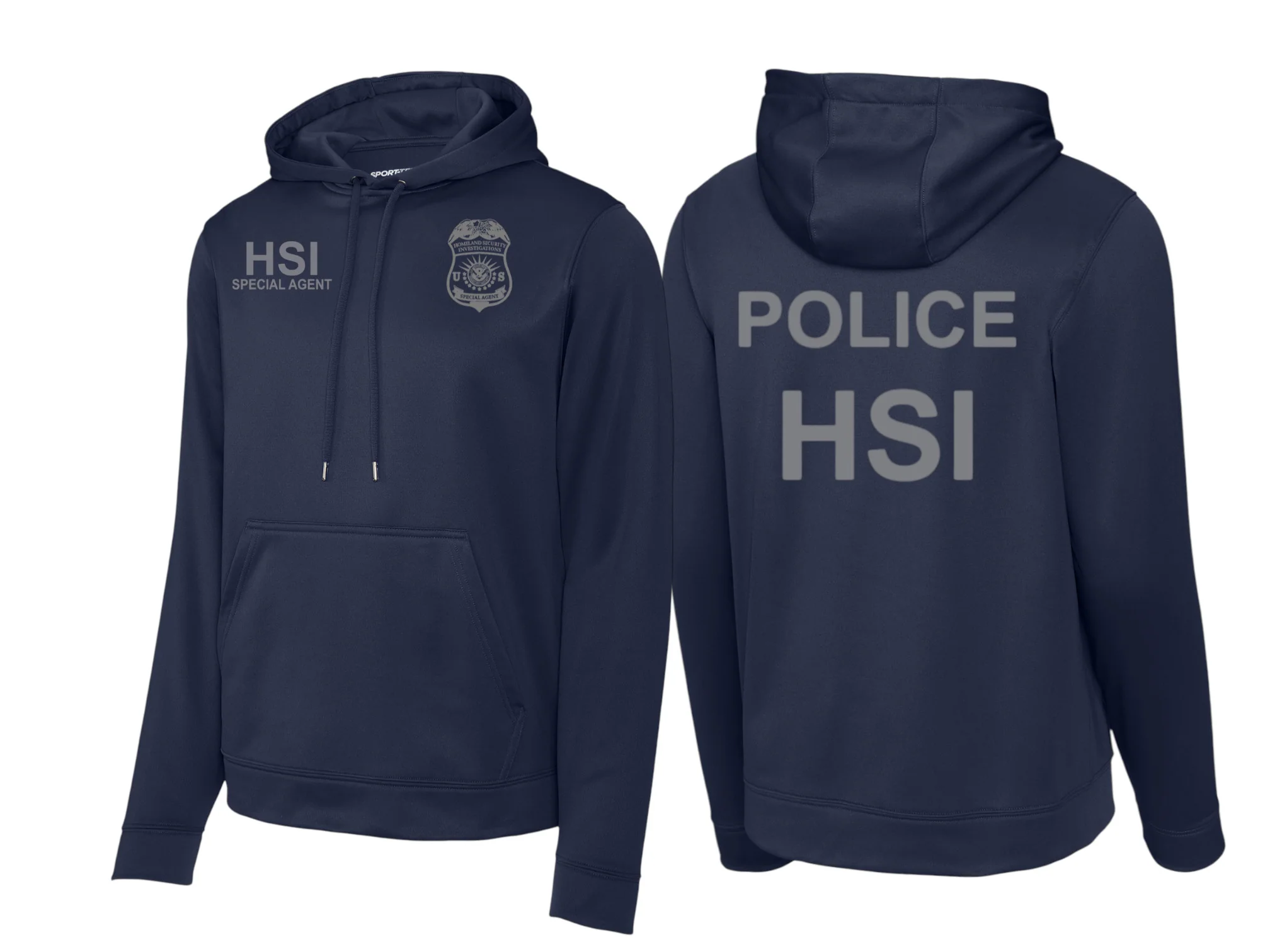 HSI SPECIAL AGENT RAID WICKING HOODED SWEATSHIRT-F244 - Image 7
