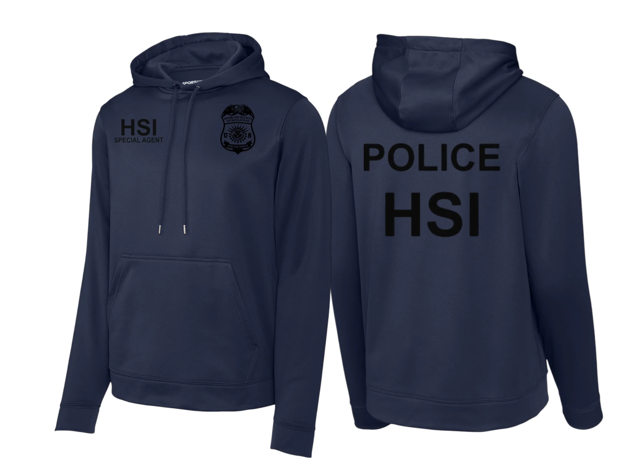 HSI SPECIAL AGENT RAID WICKING HOODED SWEATSHIRT-F244 - Image 9