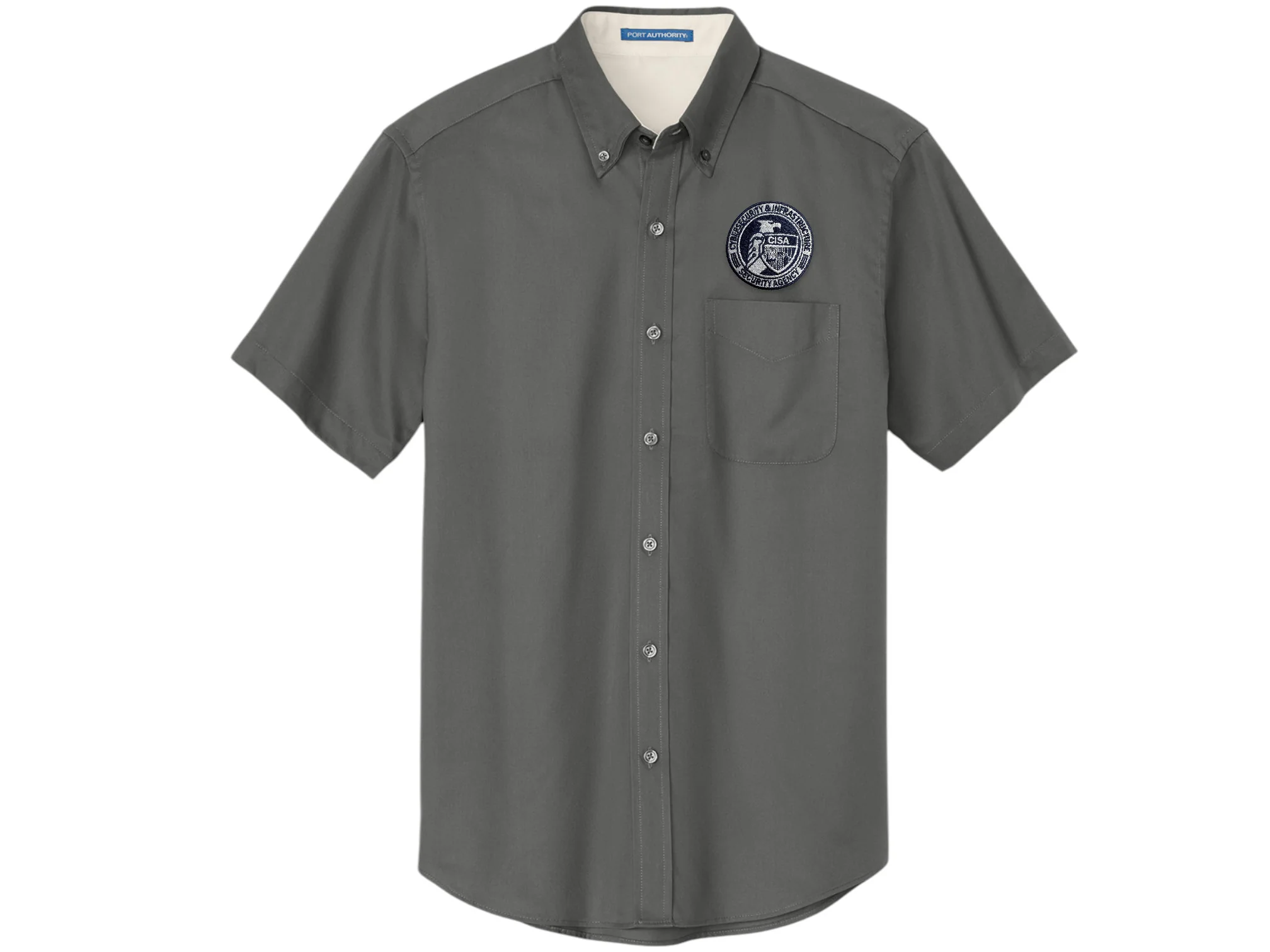 MEN'S CISA SEAL BUTTON UP DRESS SHIRT-S508 - Image 9