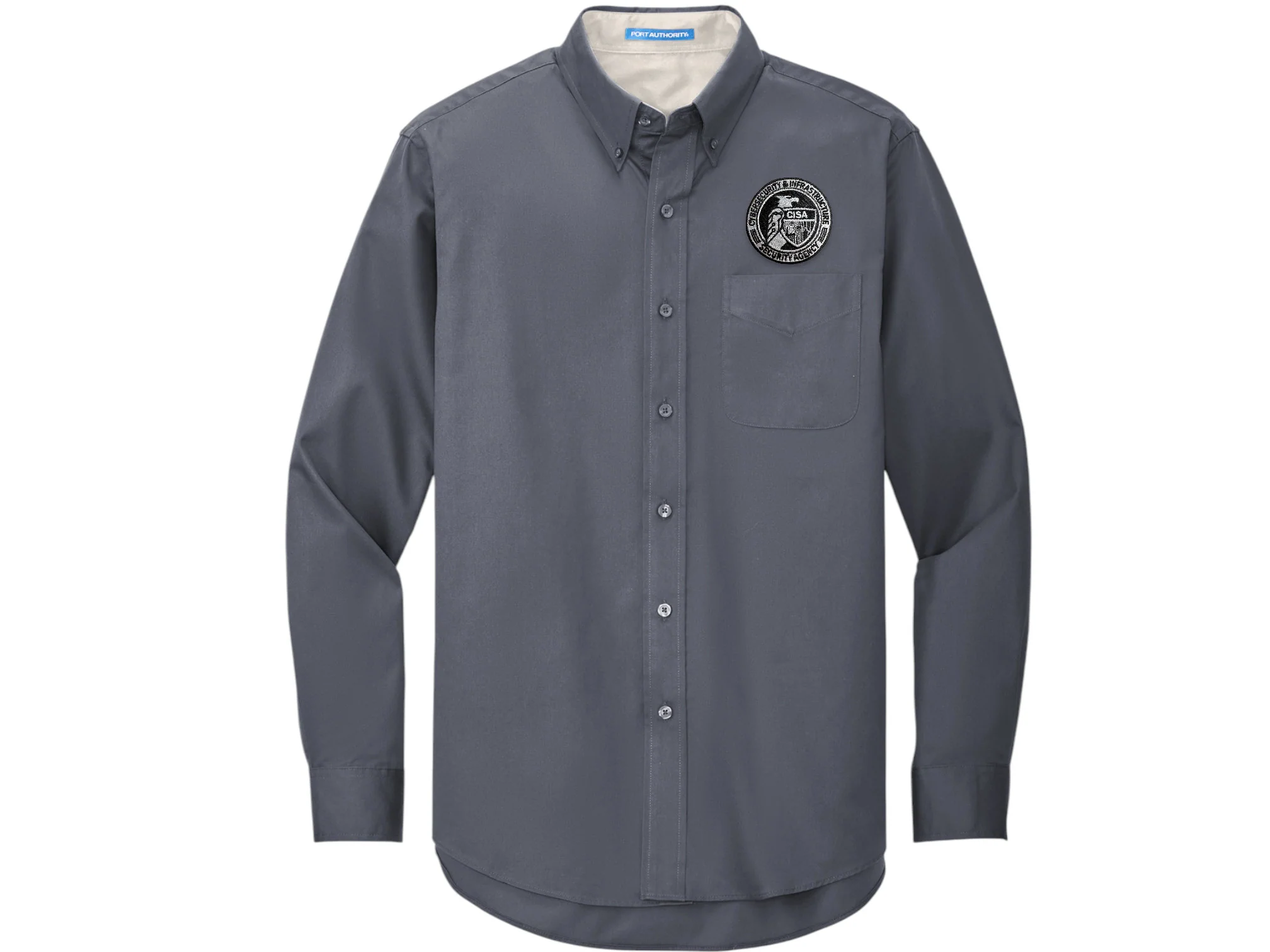 MEN'S CISA SEAL BUTTON UP DRESS SHIRT-S608 - Image 8
