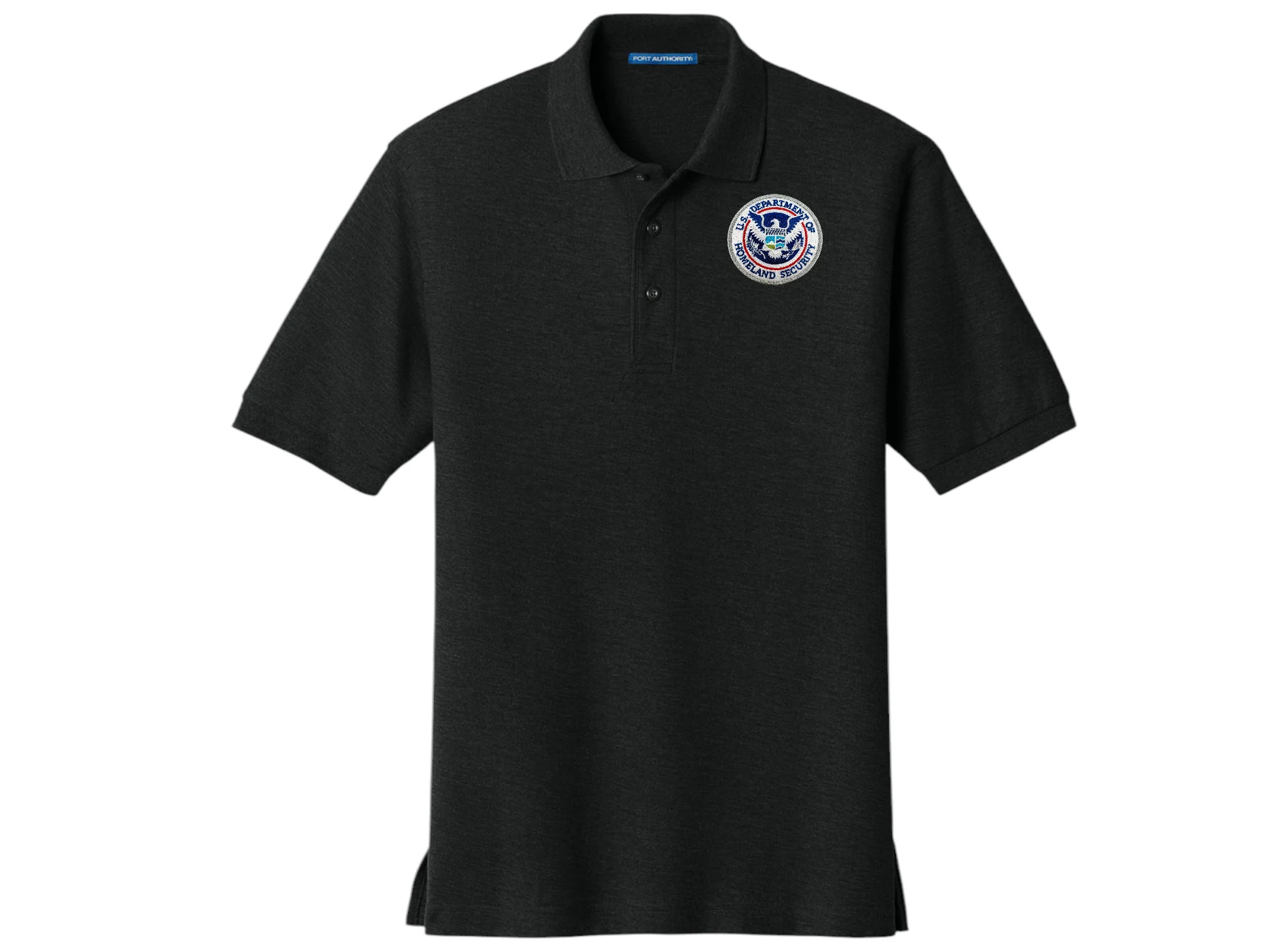 MEN'S COTTON POLO DHS SEAL EMBROIDERED