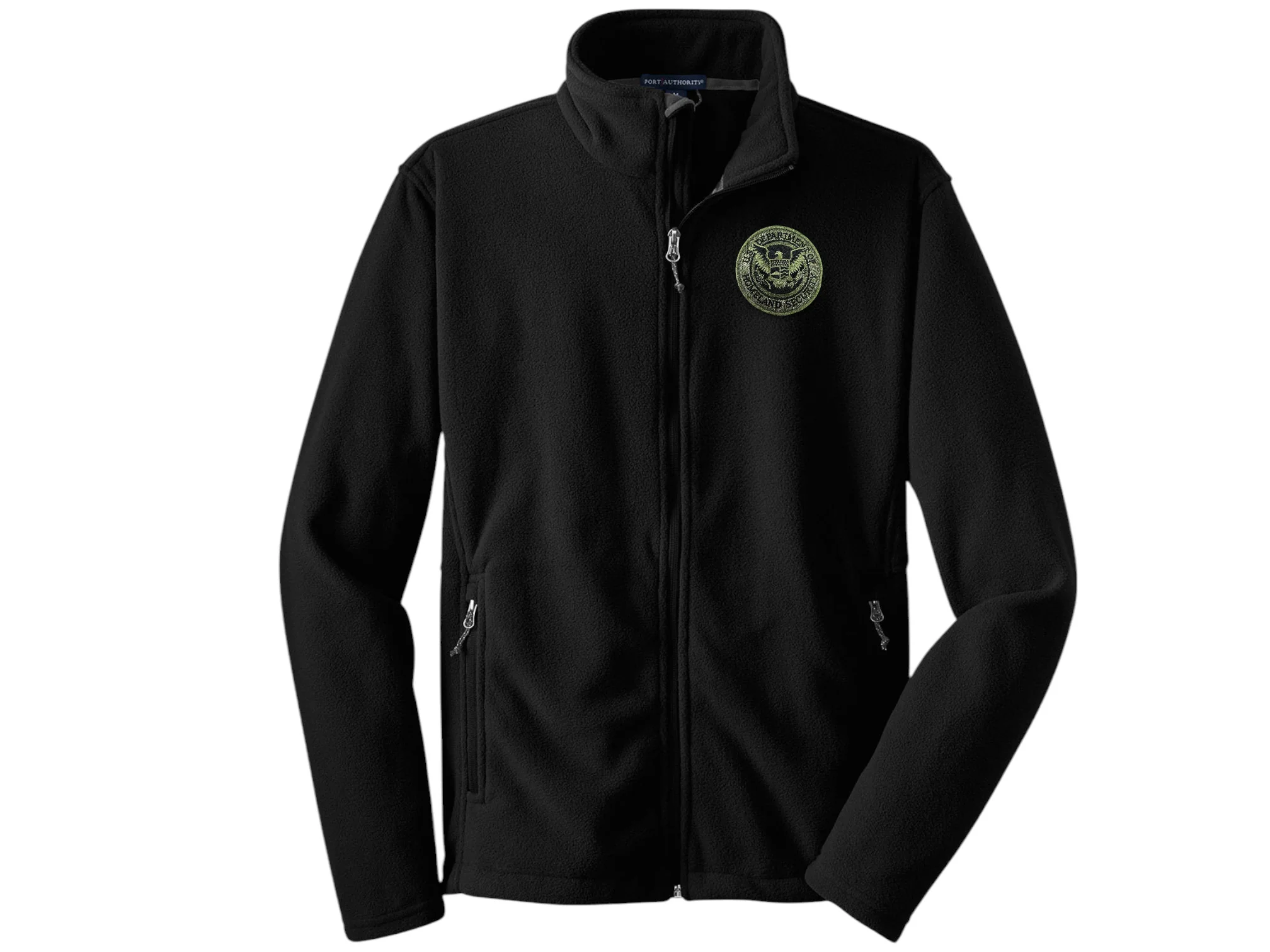 MEN'S FLEECE FULL ZIP JACKET DHS SEAL EMBROIDERED - Image 2