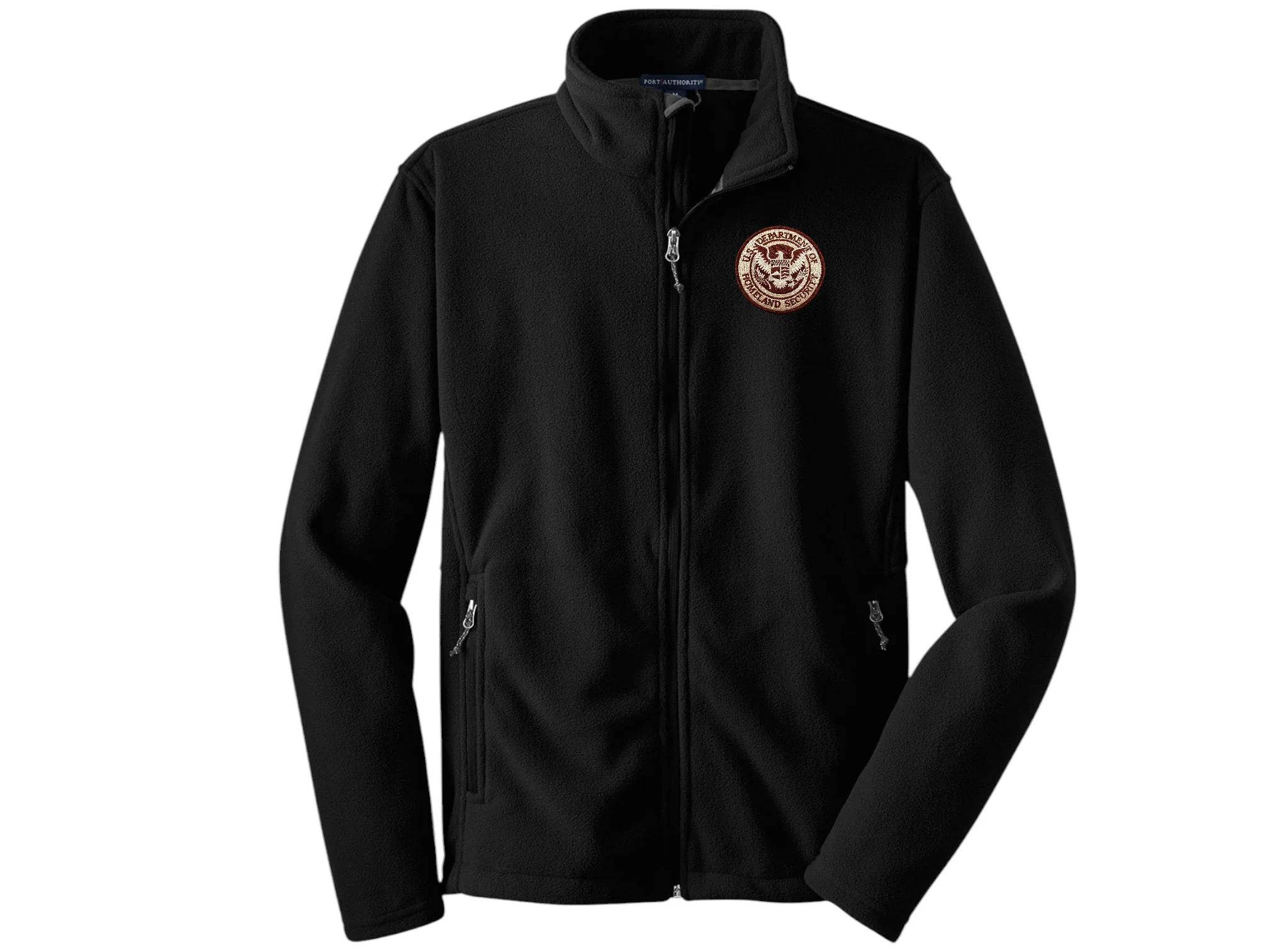 MEN'S FLEECE FULL ZIP JACKET DHS SEAL EMBROIDERED - Image 5
