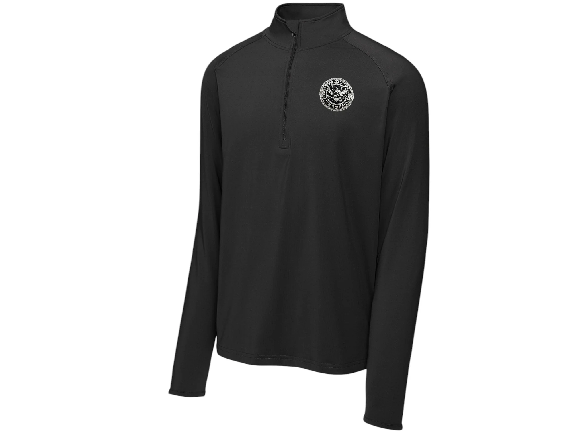 MEN'S SPORT WICK 1/2 ZIP PULLOVER DHS SEAL EMBROIDERED - Image 2