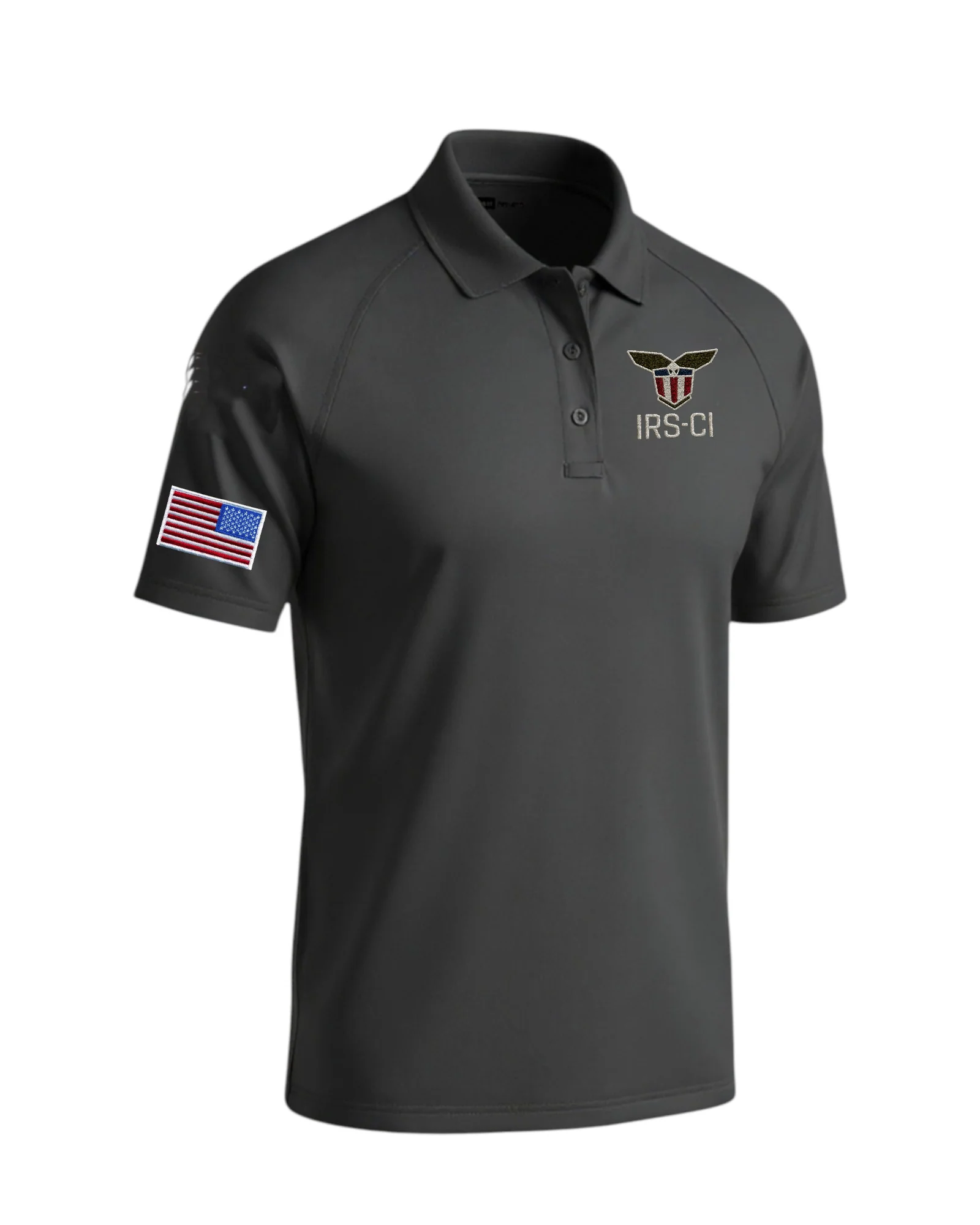 MEN'S IRS CI S/A SEAL W/ REV MULTI FLAG POLO-CS410 - Image 3