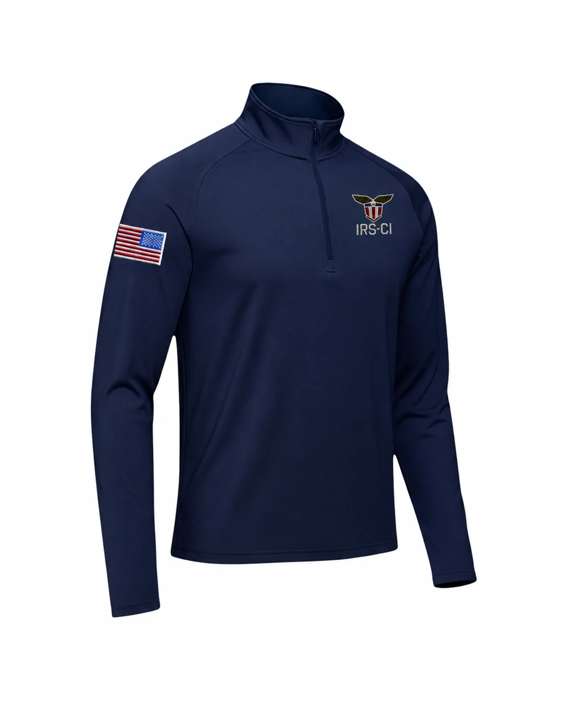 MEN'S IRS CI S/A SEAL W/ REV MULTI FLAG 1/4 ZIP PULLOVER-ST850 - Image 2