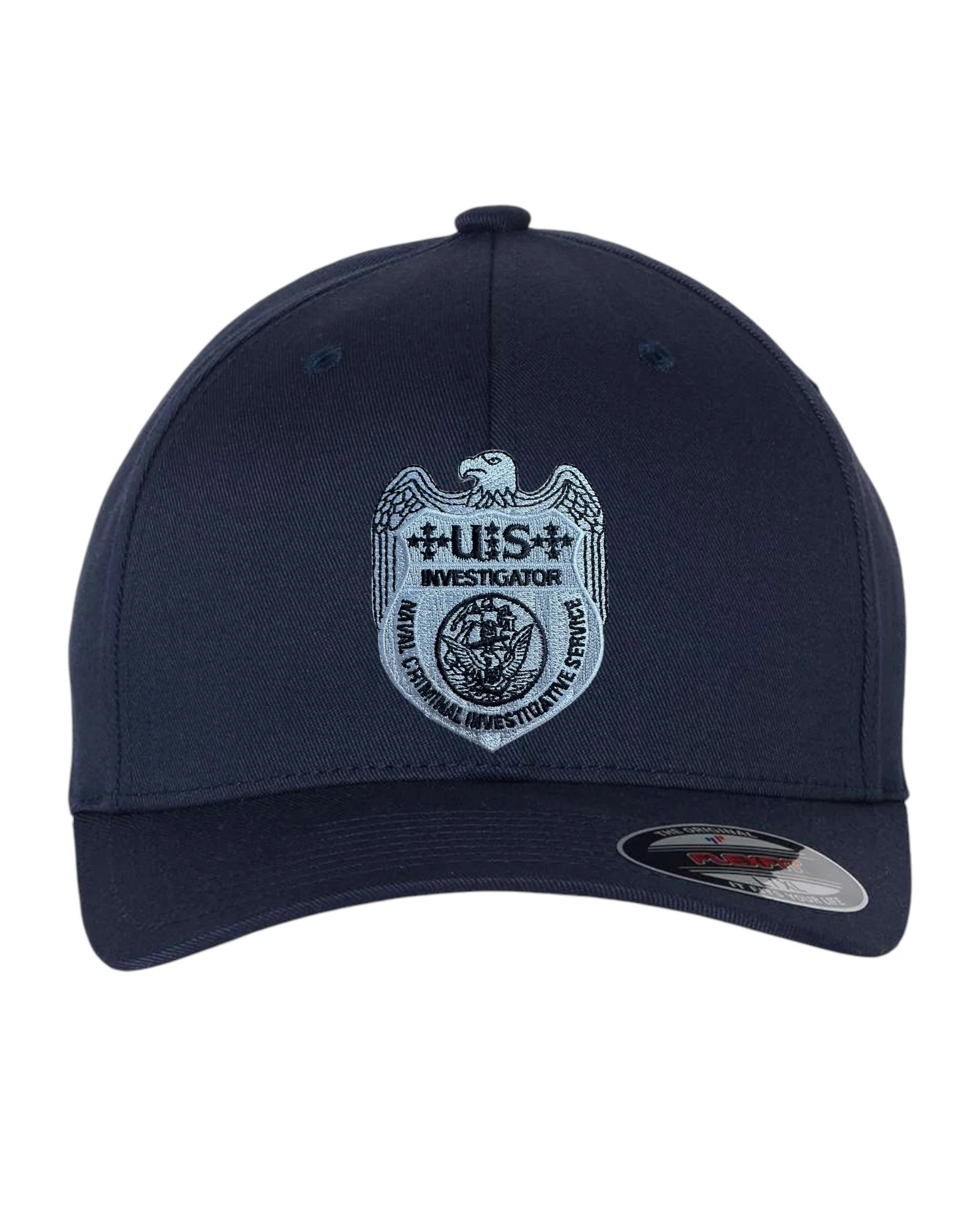 NCIS INVESTIGATOR GREY BADGE FLEXFIT HAT-6277 - Image 3
