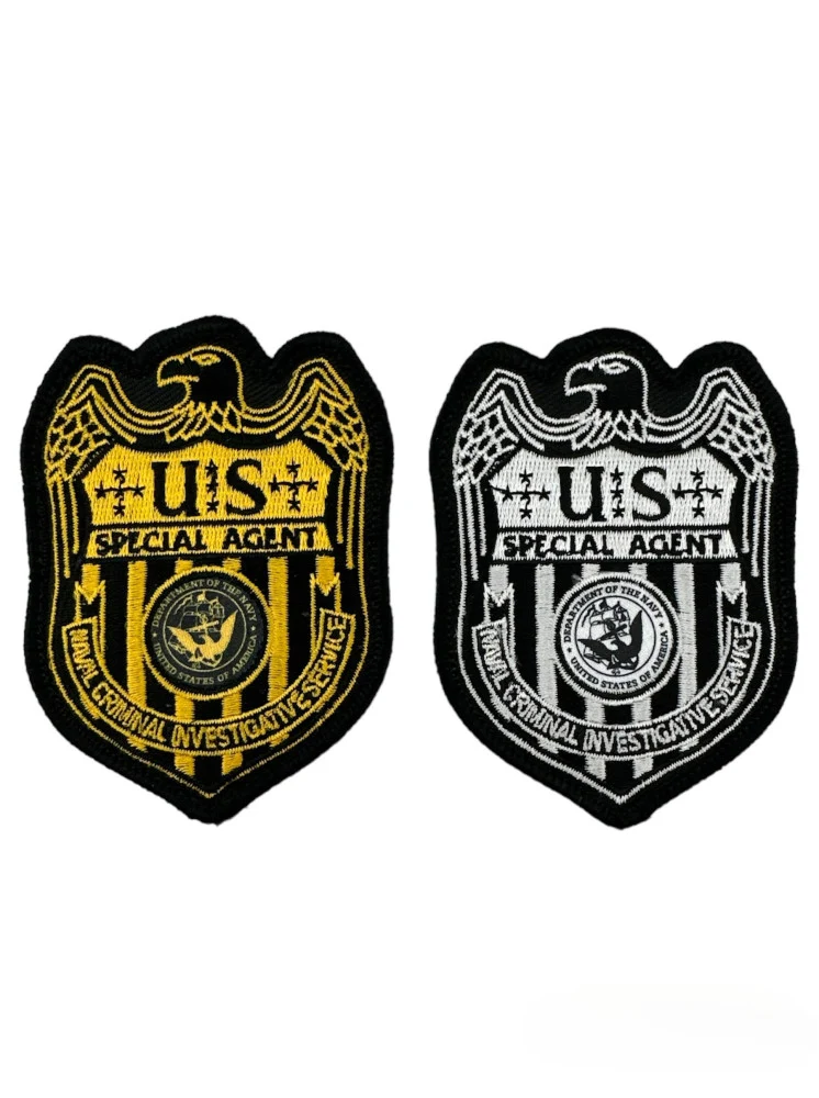 NCIS S/A BADGE 3 1/2 INCH PATCH with PRINTED CENTER