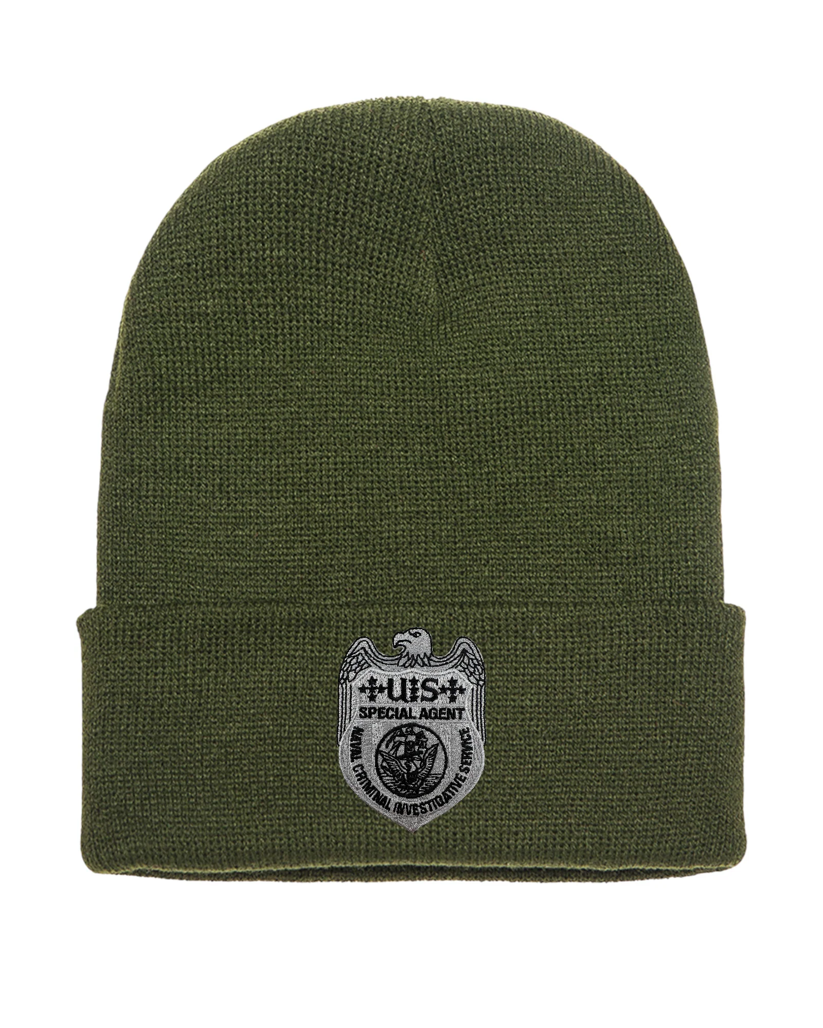 NCIS SPECIAL AGENT BADGE ON CUFFED KNIT BEANIE - Image 10