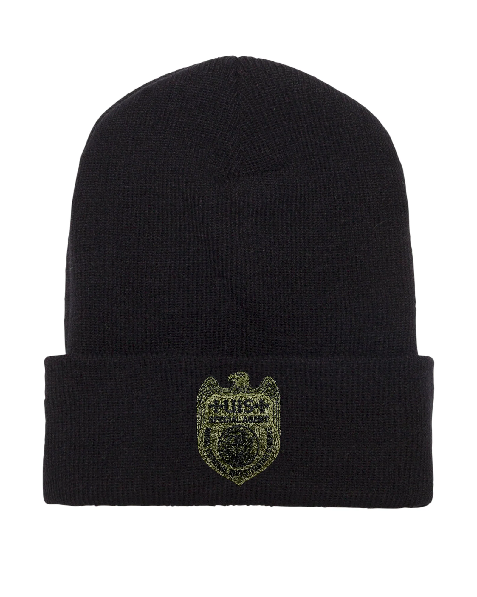 NCIS SPECIAL AGENT BADGE ON CUFFED KNIT BEANIE - Image 3