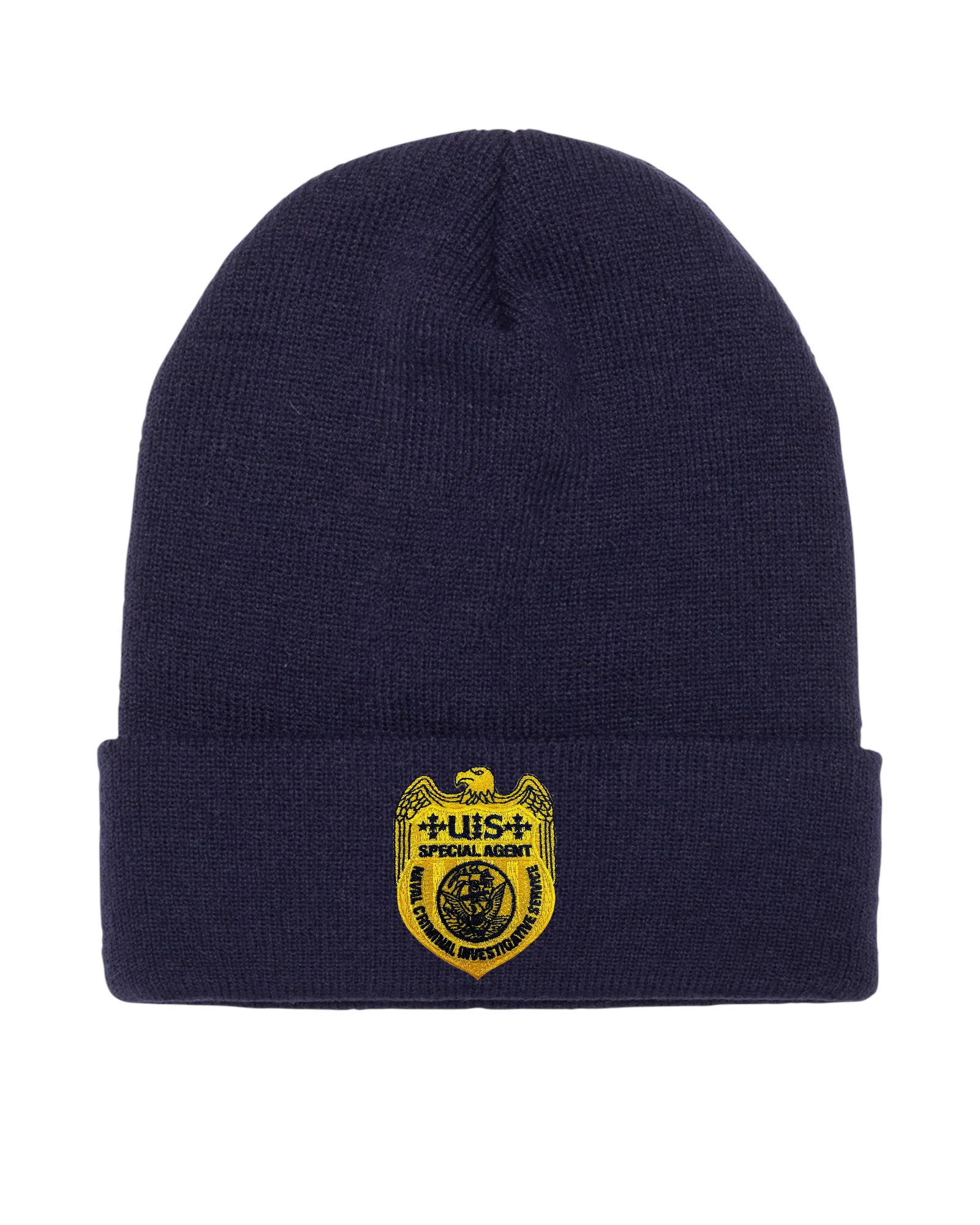 NCIS SPECIAL AGENT BADGE ON CUFFED KNIT BEANIE - Image 5