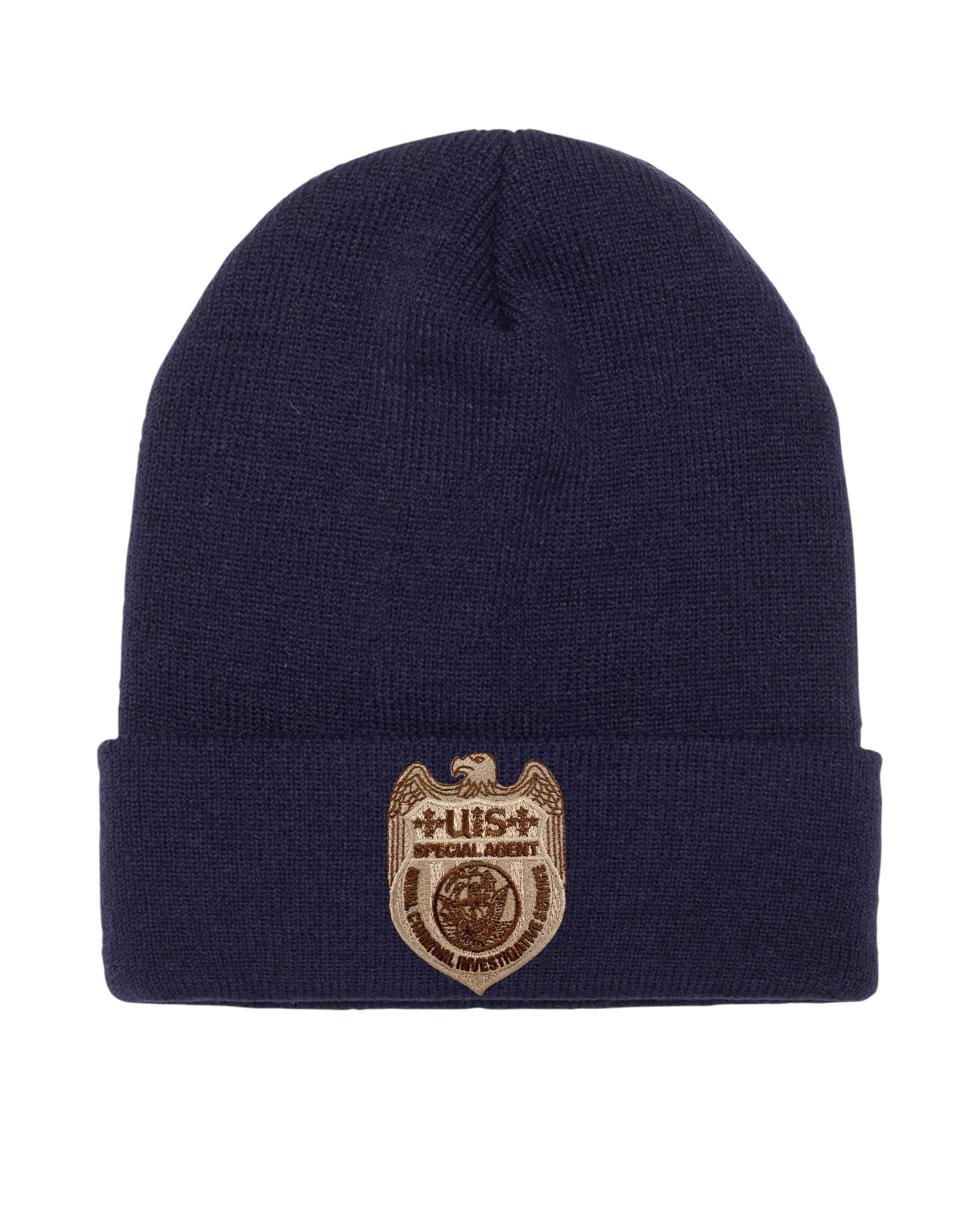 NCIS SPECIAL AGENT BADGE ON CUFFED KNIT BEANIE - Image 8