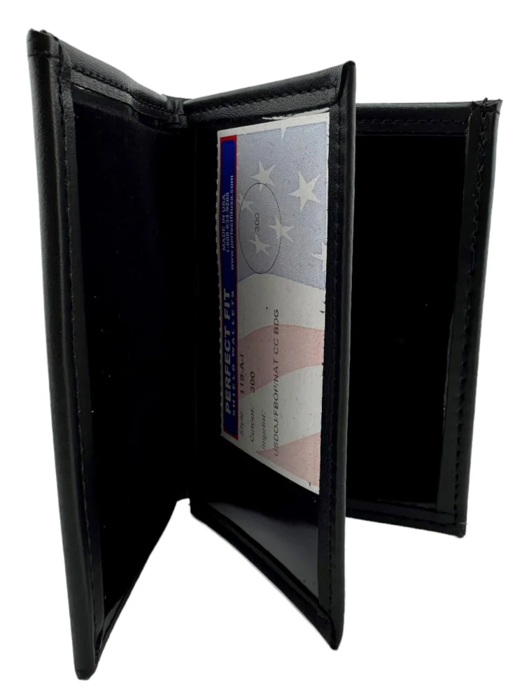 BOP BADGE WALLET 119-A USDOJ/FBOP-BLACK - Image 3