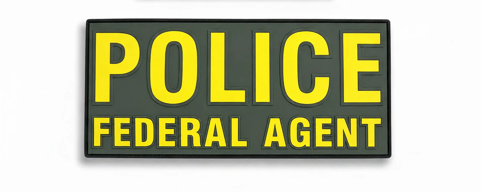 NEW! POLICE FEDERAL AGENT 6X3 PATCH - Image 2