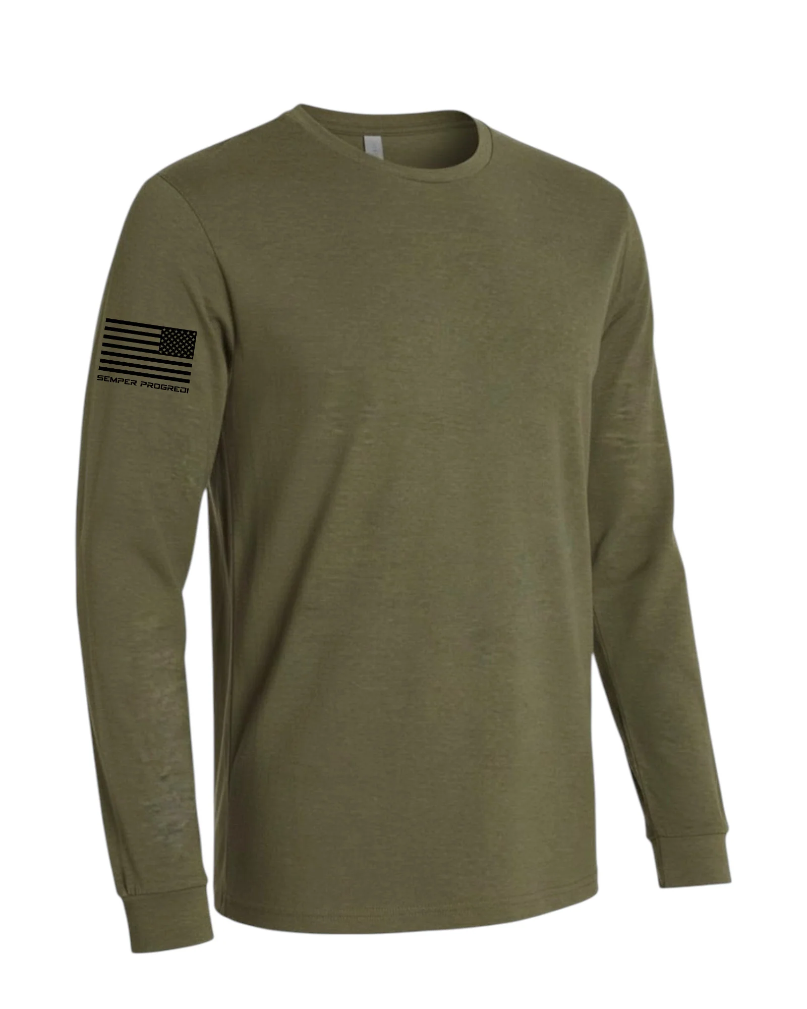 NEXT LEVEL SEMPER PROGREDI REV FLAG LONG SLEEVE SHIRT-6211 ** FREE PVC PATCH