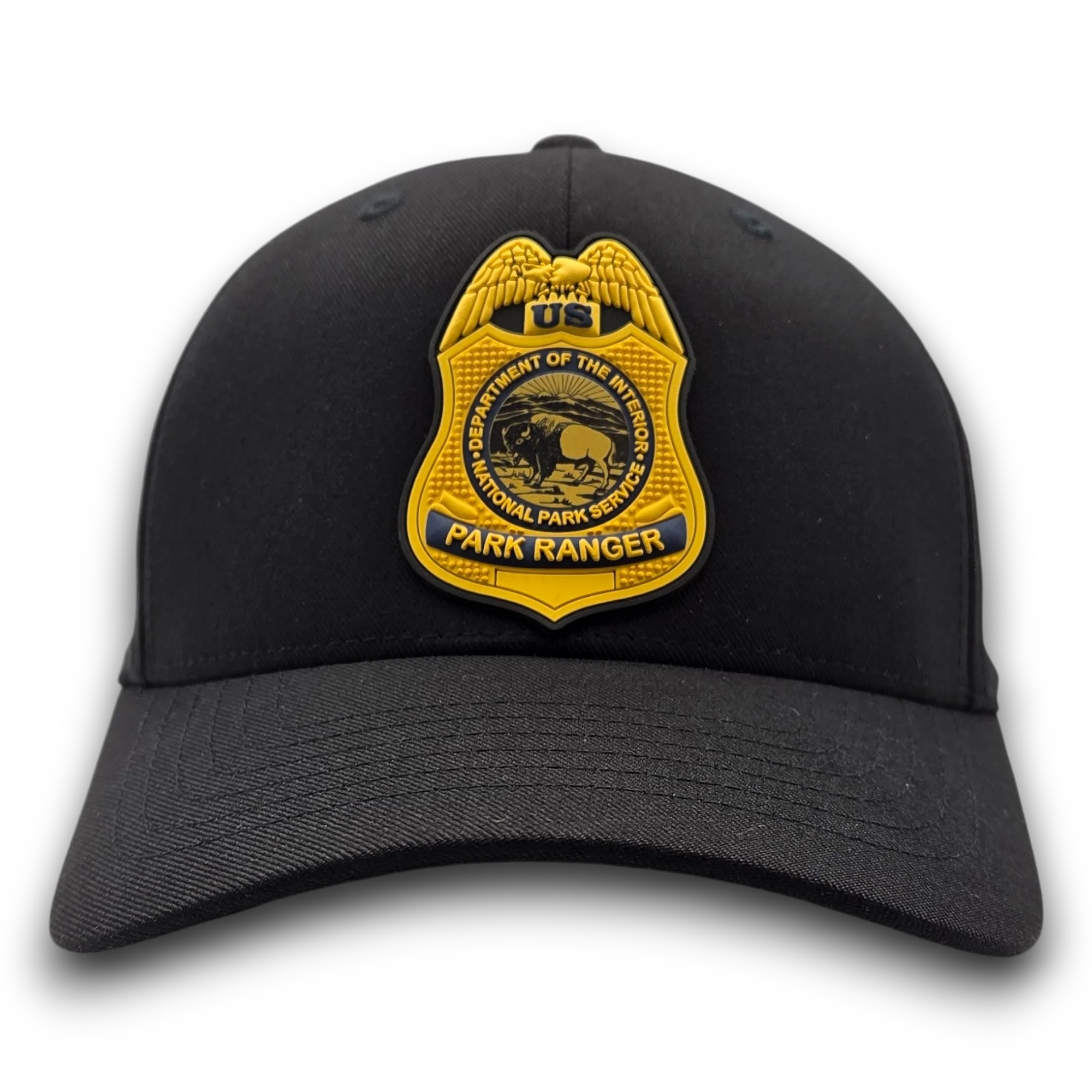 NPS PARK RANGER BADGE PVC PATCH FLEXFIT HAT - Image 5