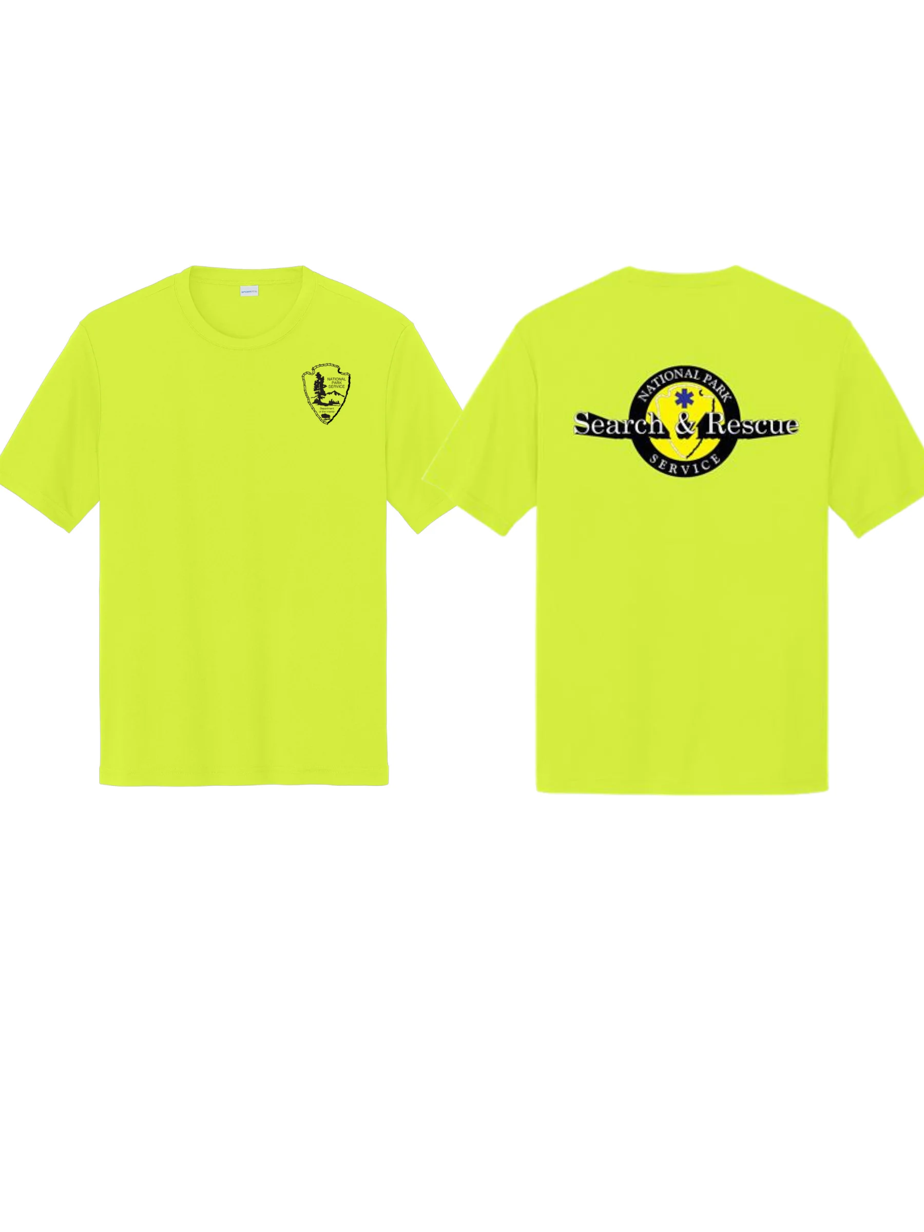 NPS SEARCH & RESCUE MOISTURE WICKING T-SHIRT-ST350 - Image 3