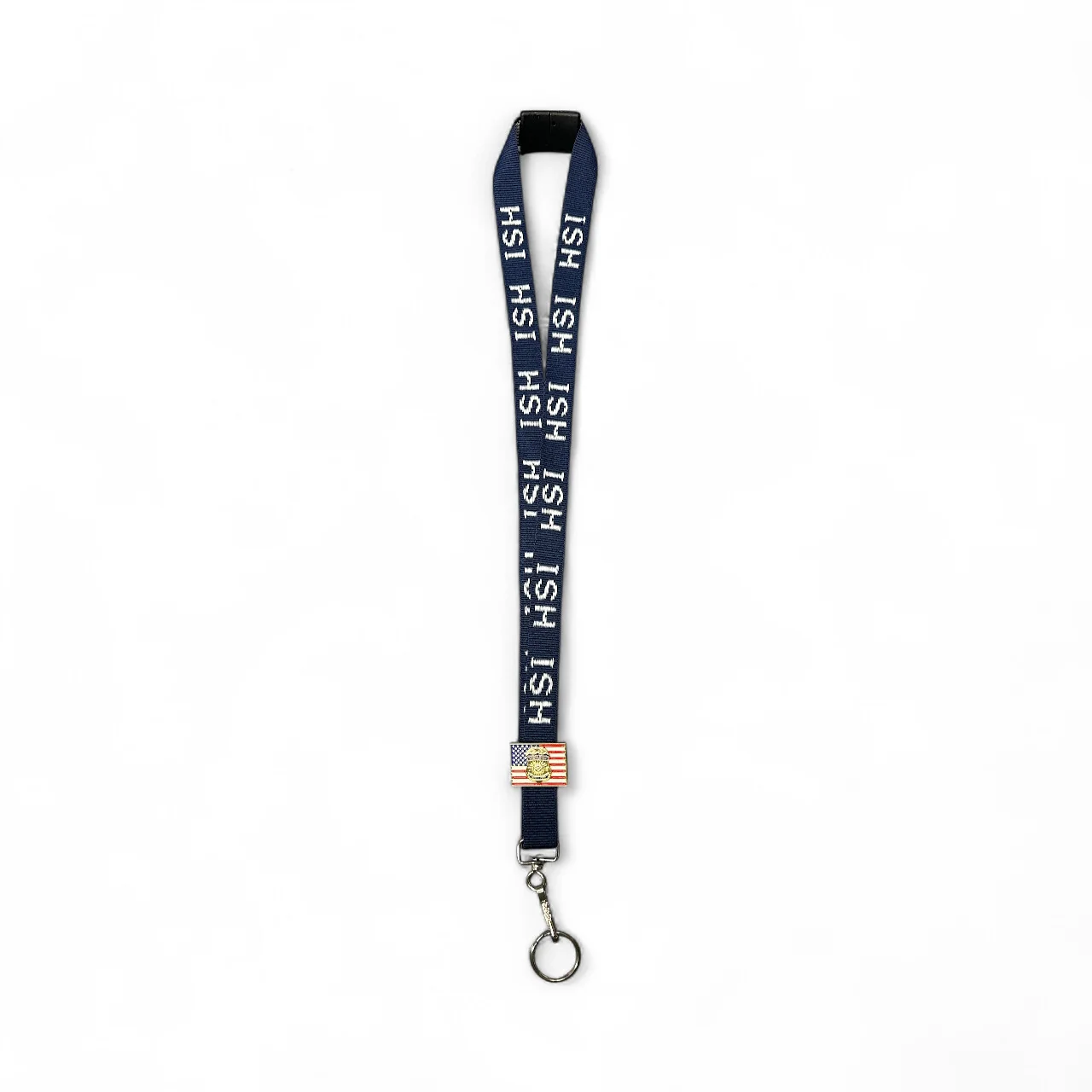 OVERSIZED HSI S/A BADGE FLAG TIE PIN-GOLD/MULTI-1.25" X .75" - Image 2