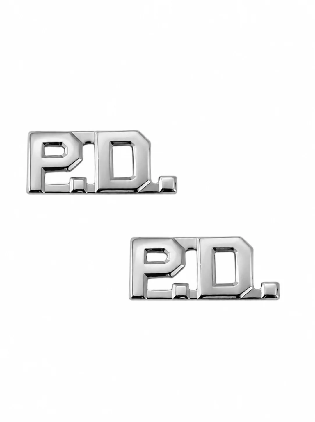 P.D. DIE STRUCK LETTERS 3/8" HIGH (PAIR) - Image 2