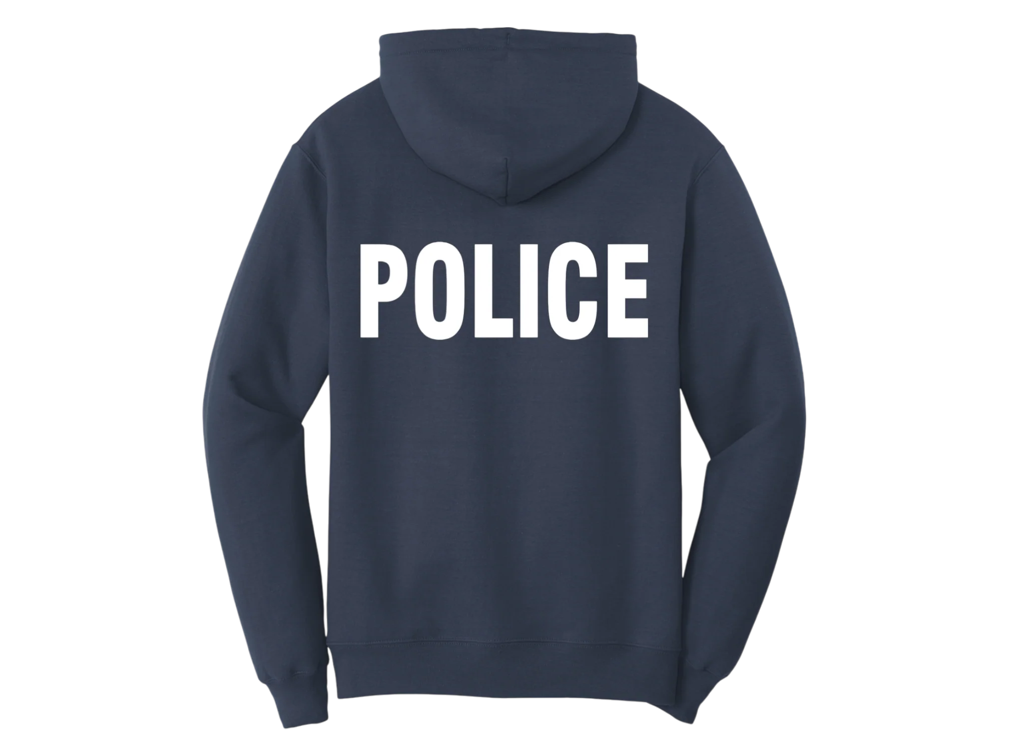 POLICE BACKPRINT HOODED SWEATSHIRT 50/50 FLEECE PC78H - Image 8