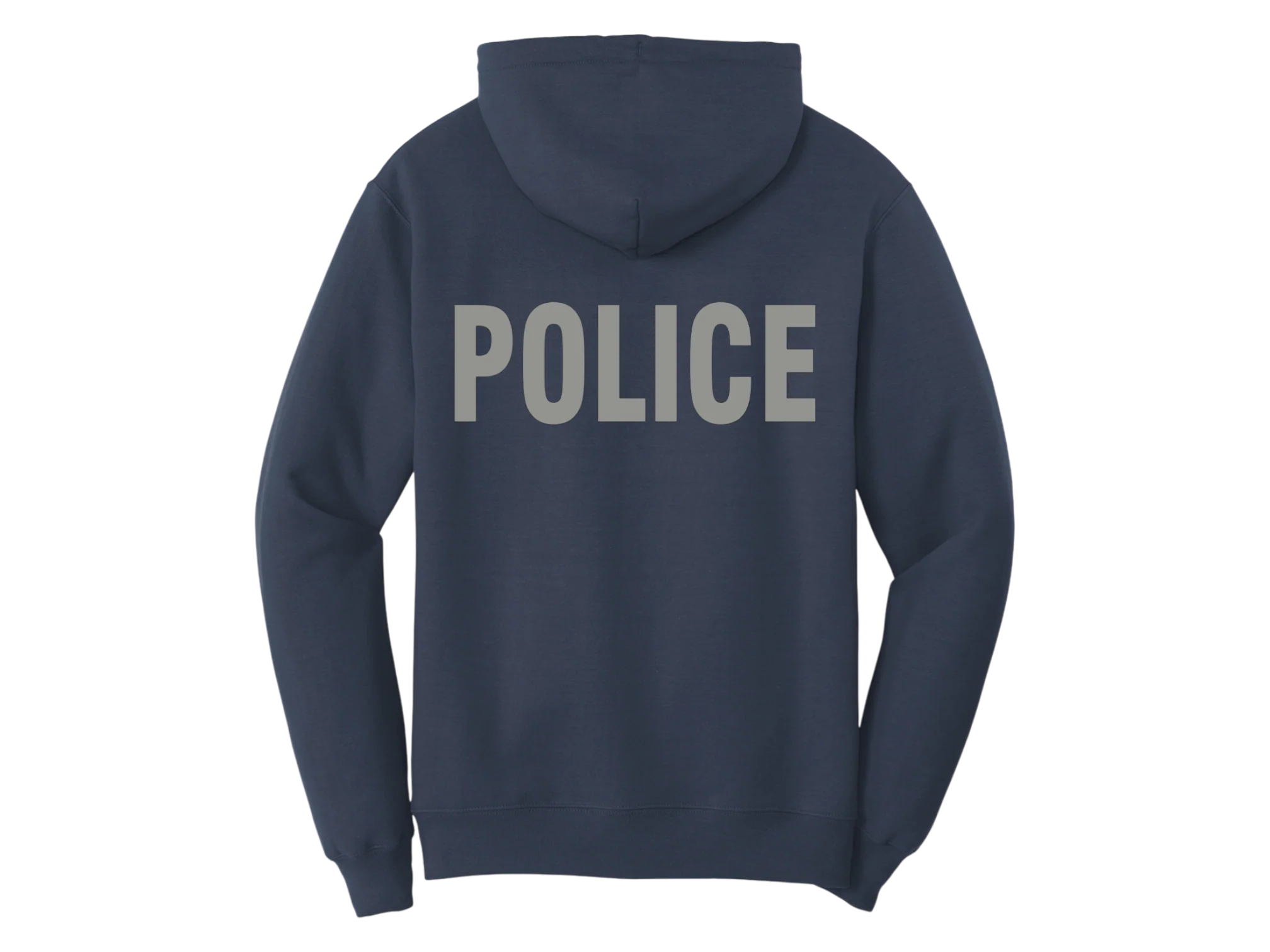 POLICE BACKPRINT HOODED SWEATSHIRT 50/50 FLEECE PC78H - Image 9