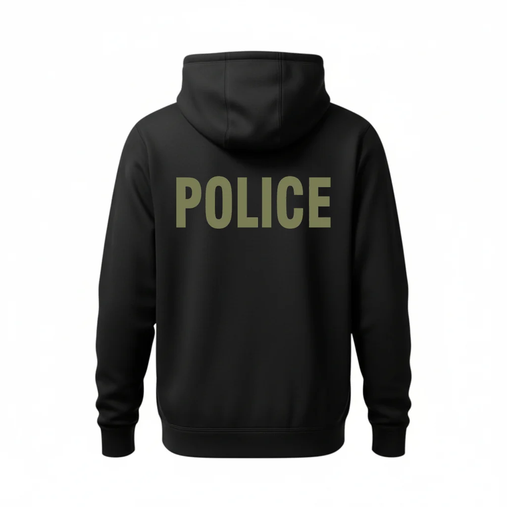 POLICE BACKPRINT SPORT-TEK SPORT-WICK HOODED PULLOVER F244 - Image 6