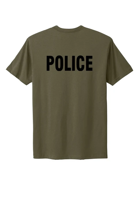 PRINTED ICE FUGITIVE OPS POLICE AGENCY RAID T-SHIRT NEXT LEVEL SOFT COTTON 3600 - Image 4